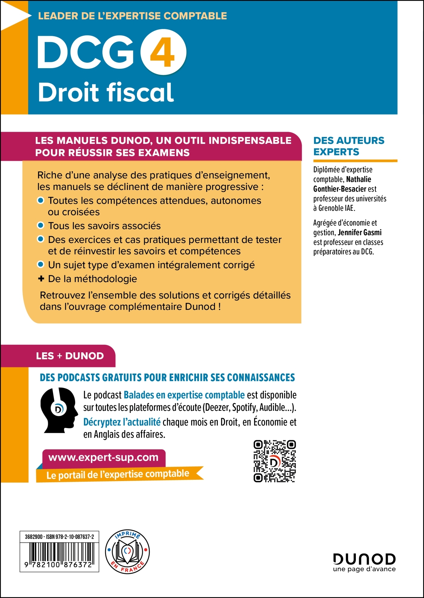 DCG 4 - Droit fiscal - Manuel 2025-2026 - Nathalie Gonthier-Besacier, Jennifer Gasmi - DUNOD