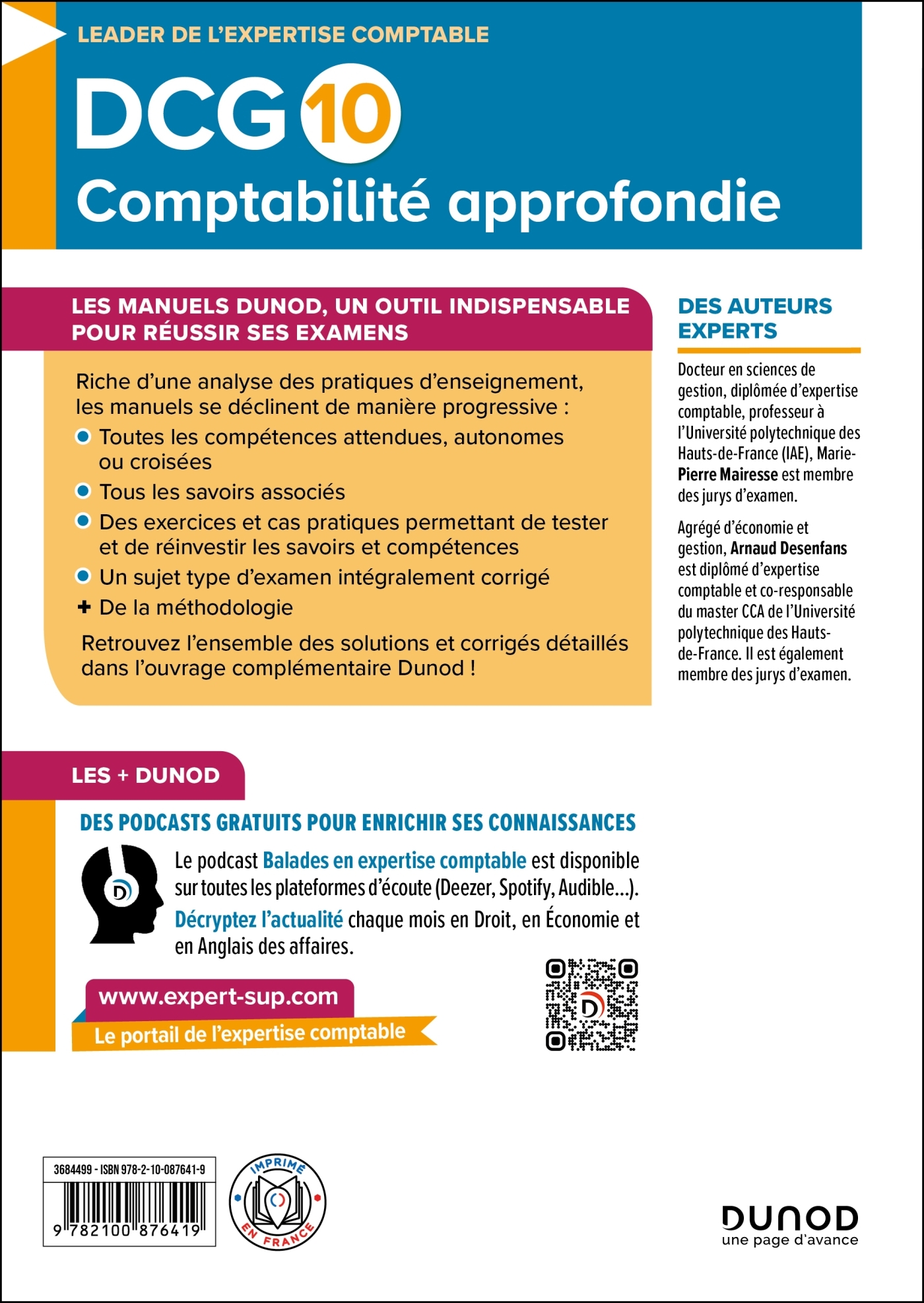 DCG 10 - Comptabilité approfondie - Manuel 2025-2026 - Marie-Pierre Mairesse, Arnaud Desenfans - DUNOD