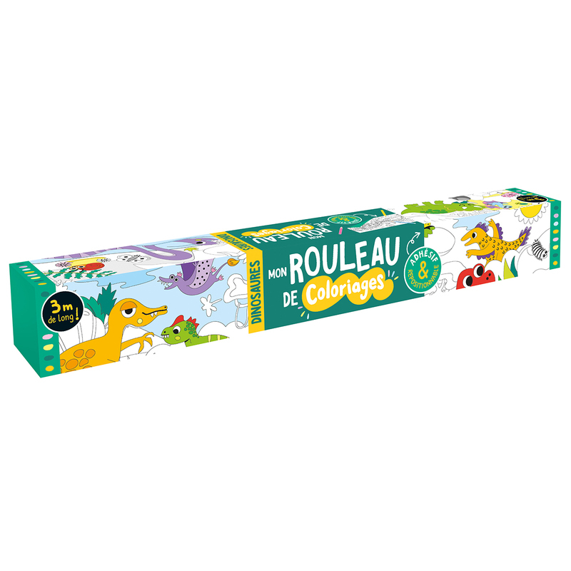 MON ROULEAU DE COLORIAGES - DINOSAURES -  Collectif - 1 2 3 SOLEIL