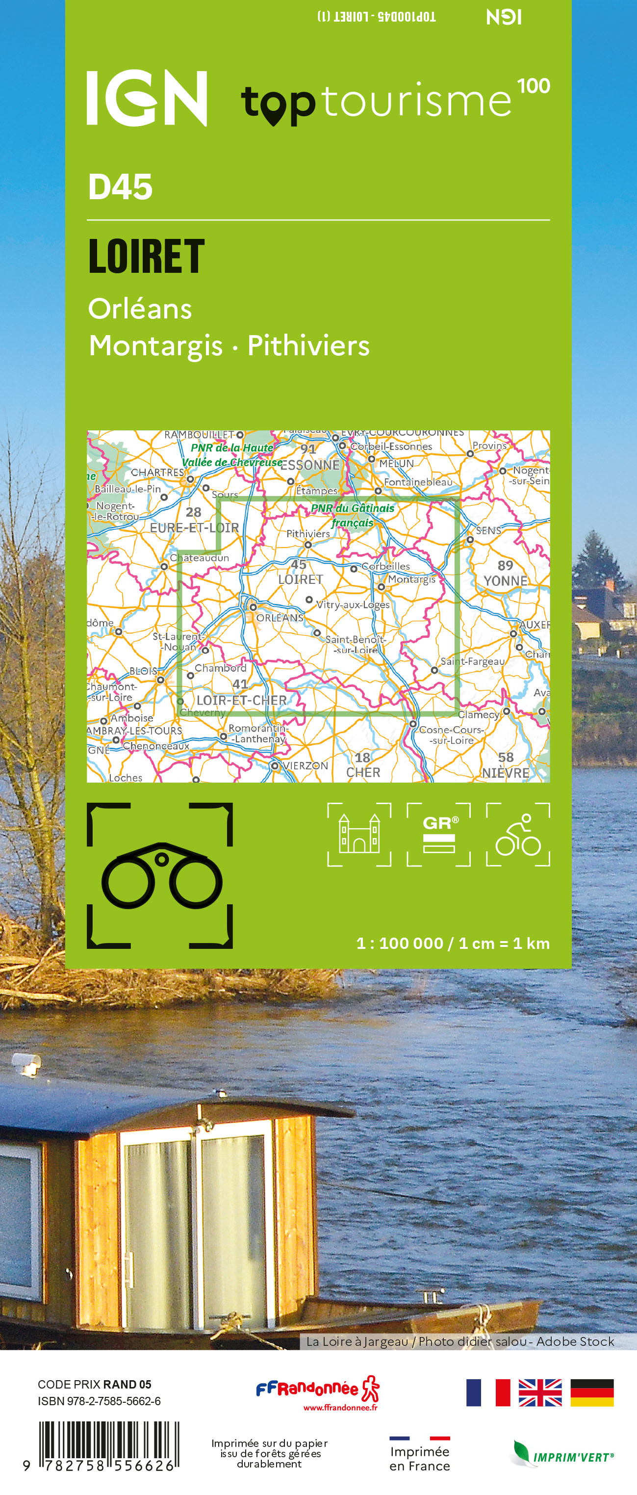 TOP100D45 - LOIRET Orléans Montargis · Pithiviers -  - IGN