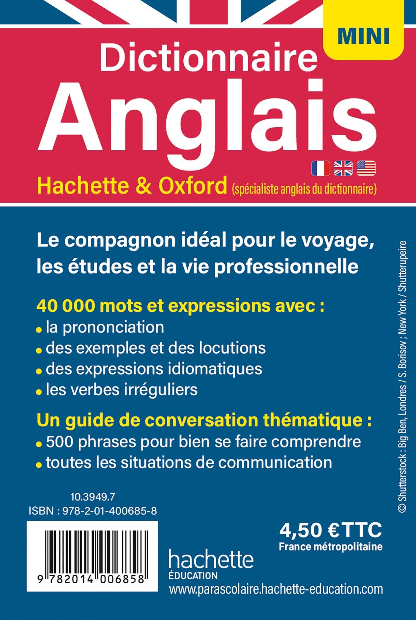 Dictionnaire Hachette Mini Anglais -  - HACHETTE EDUC
