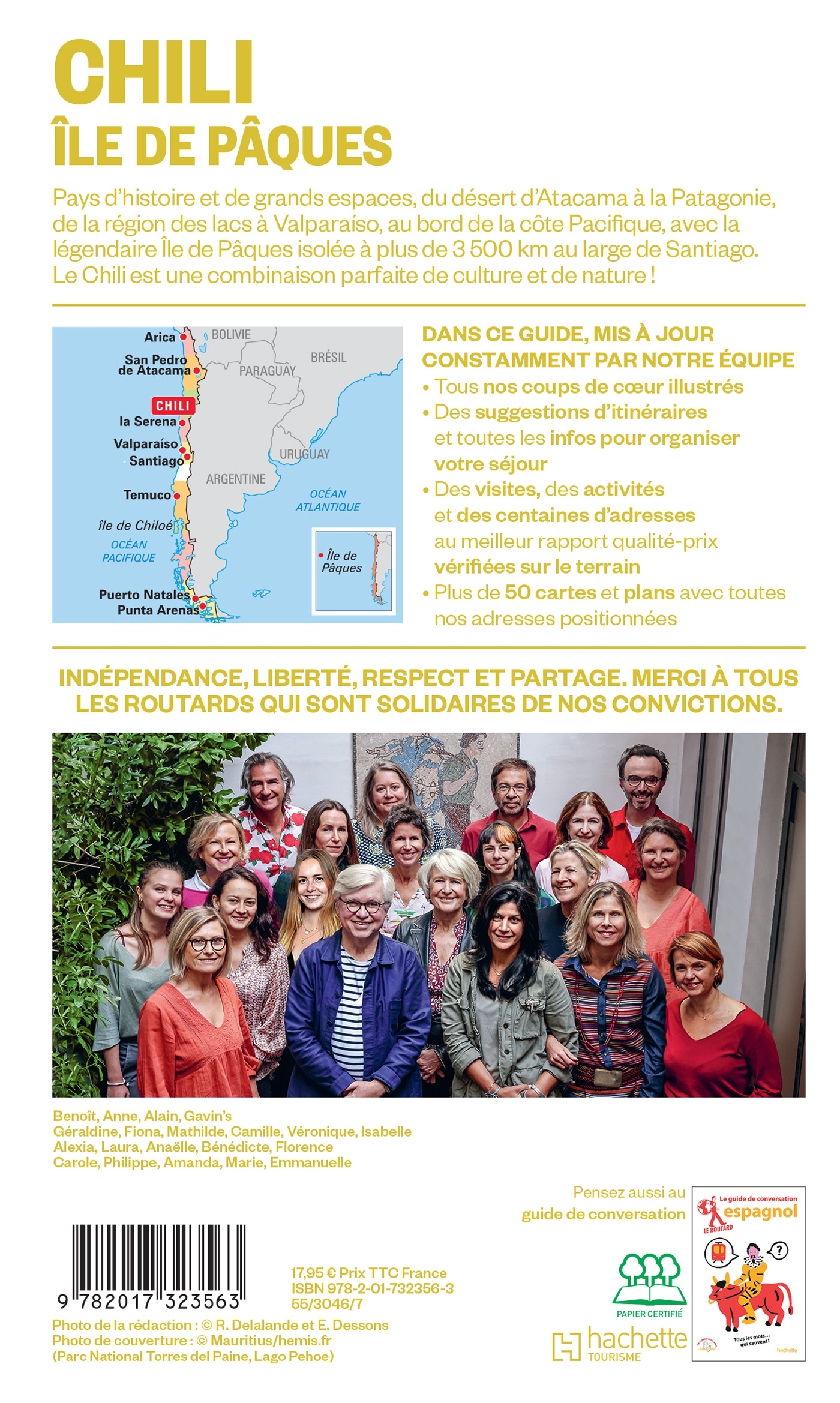 Guide du Routard Chili et île de Pâques 2025/26 -   - HACHETTE TOURI