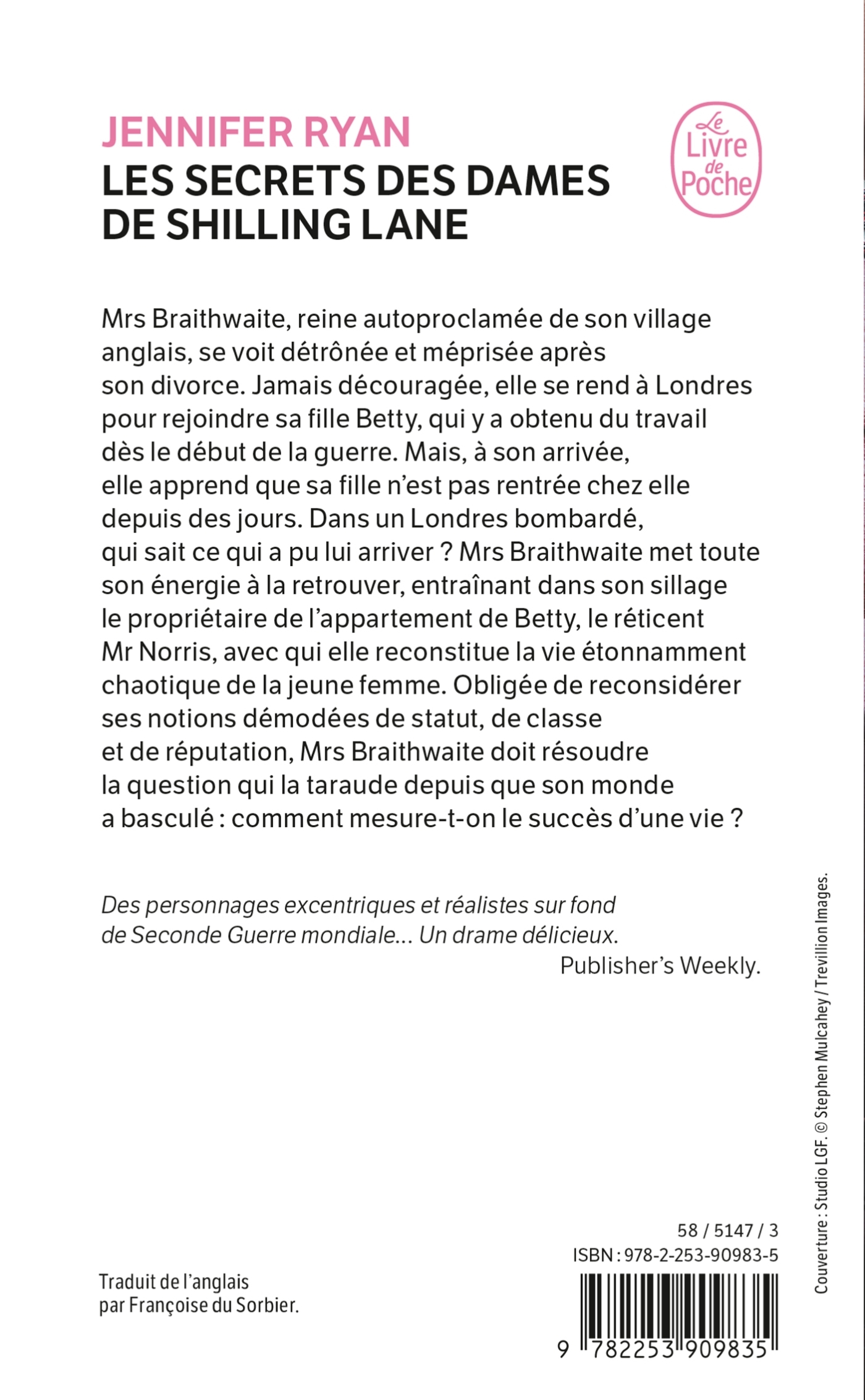 Les Secrets des dames de Shilling Lane - Jennifer Ryan - LGF