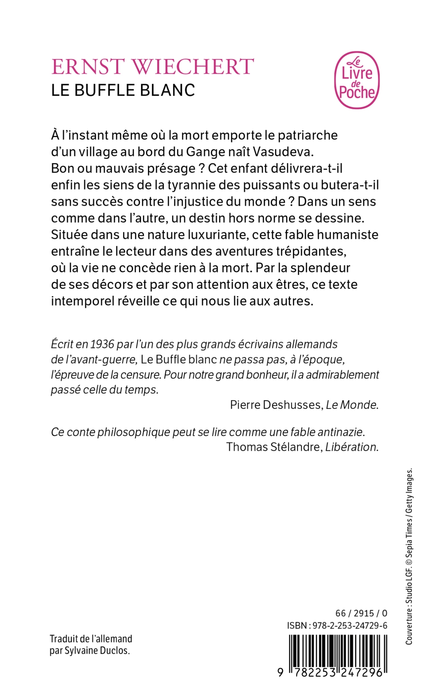 LE BUFFLE BLANC - ERNST WIECHERT - LGF