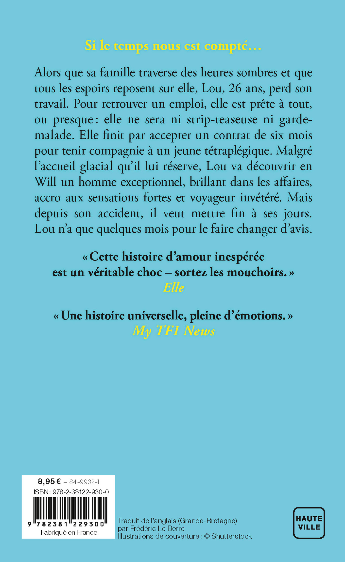AVANT TOI - Jojo Moyes, Frédéric Le Berre - HAUTEVILLE