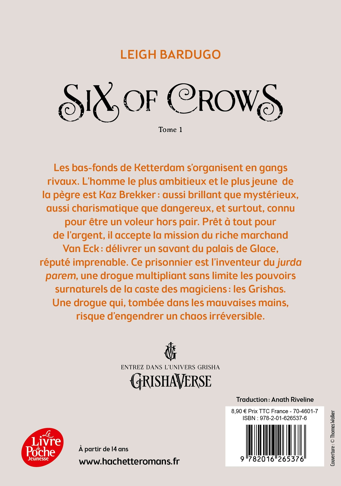 Six of Crows - Tome 1 - Leigh Bardugo, Anath Riveline - POCHE JEUNESSE