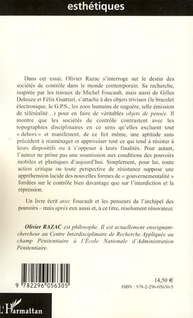 Avec Foucault, après Foucault - Olivier Razac - L'HARMATTAN