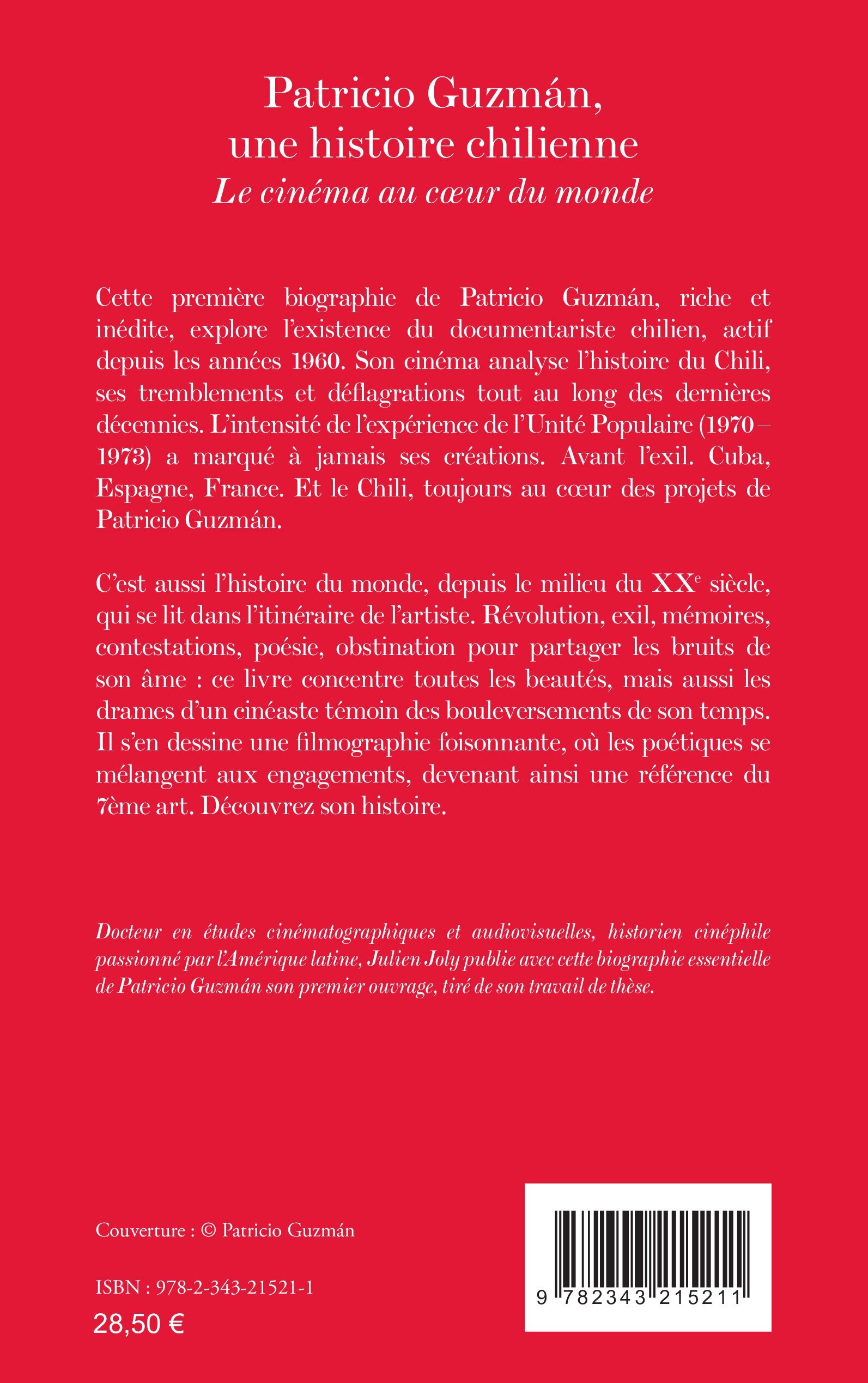 Patricio Guzmán, une histoire chilienne - Julien Joly - L'HARMATTAN