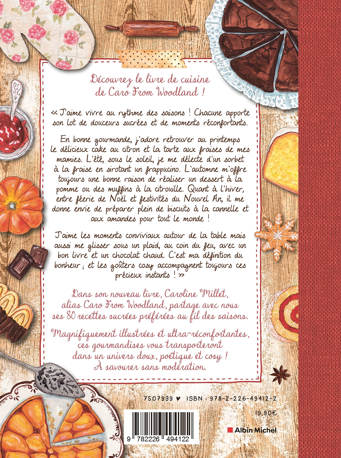 Mes petites douceurs cosy des quatre saisons -  Caro From Woodland, Caroline Millet - ALBIN MICHEL