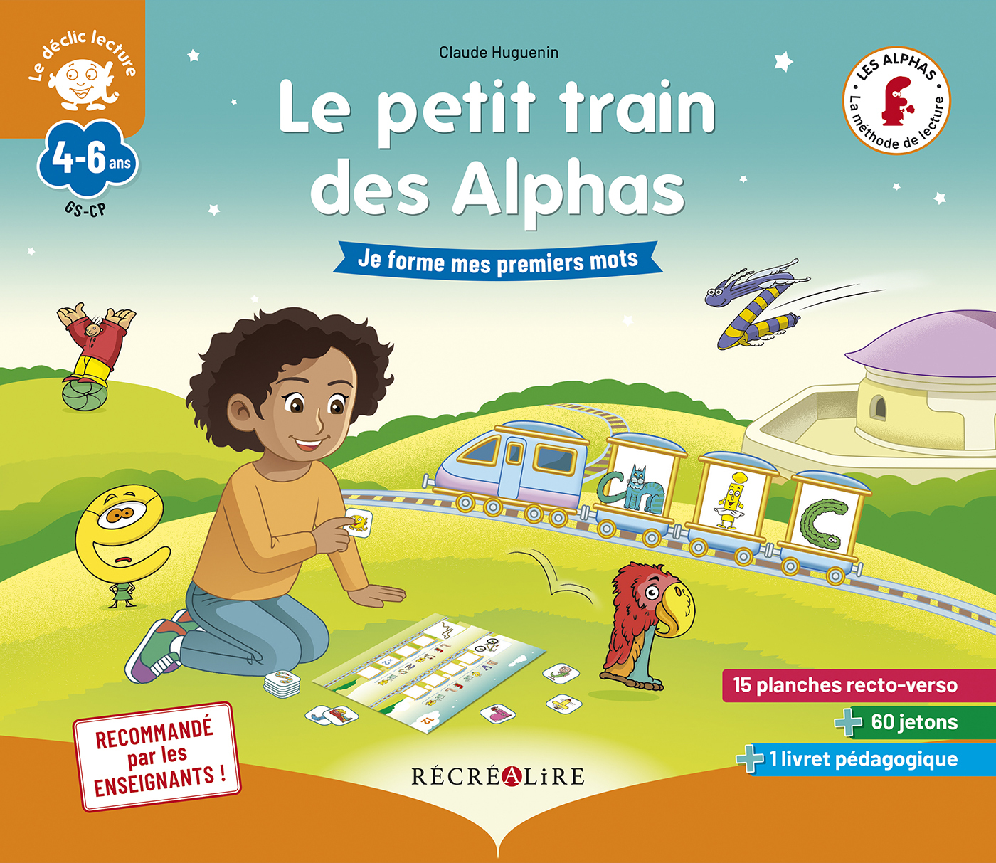 Le petit train des alphas - Jeu de phonologie - Claude Huguenin, Thomas Tessier - RECREALIRE
