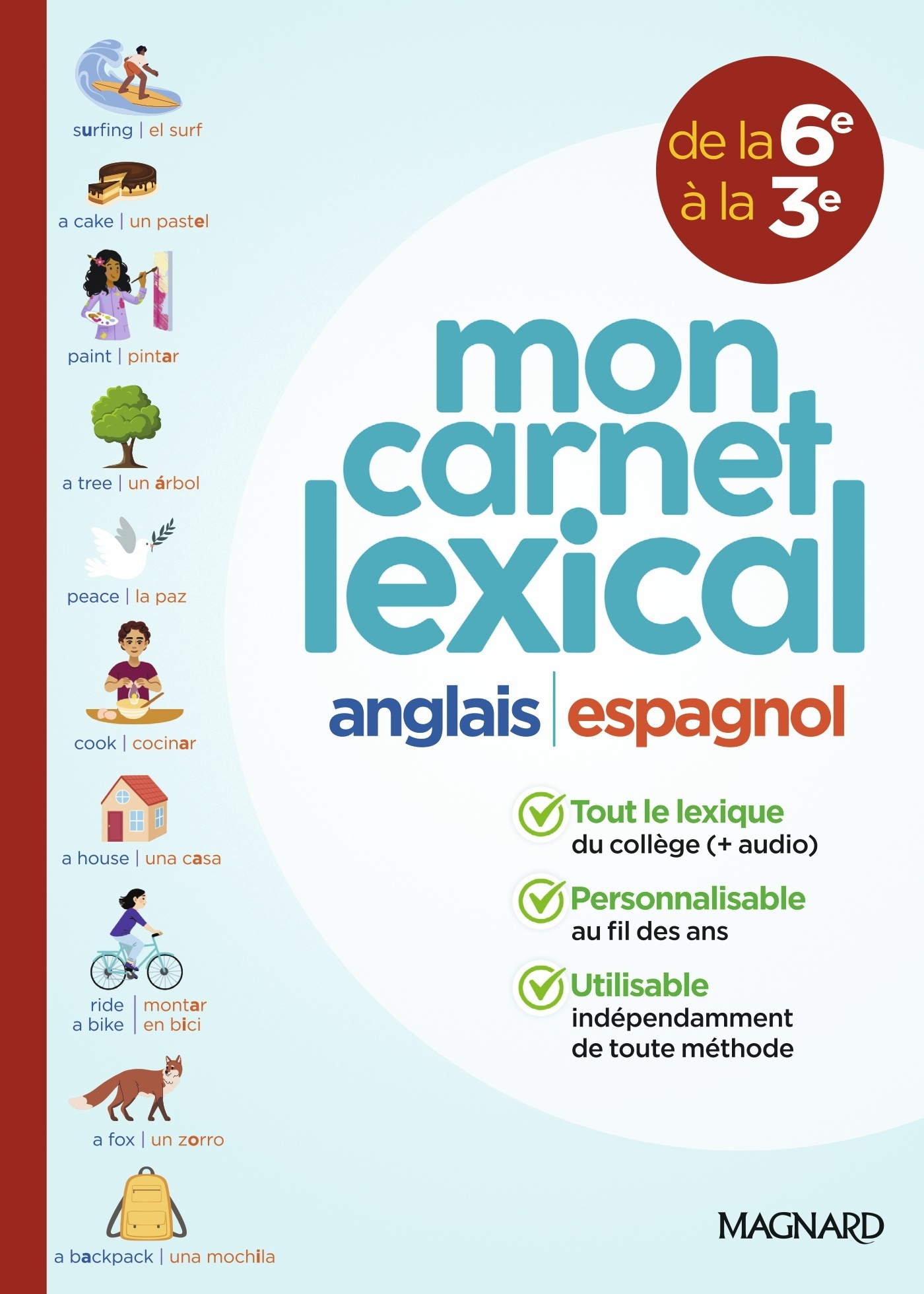 Carnet lexical Anglais Espagnol Collège (2025) - Ana León, Stéven Huitorel - MAGNARD