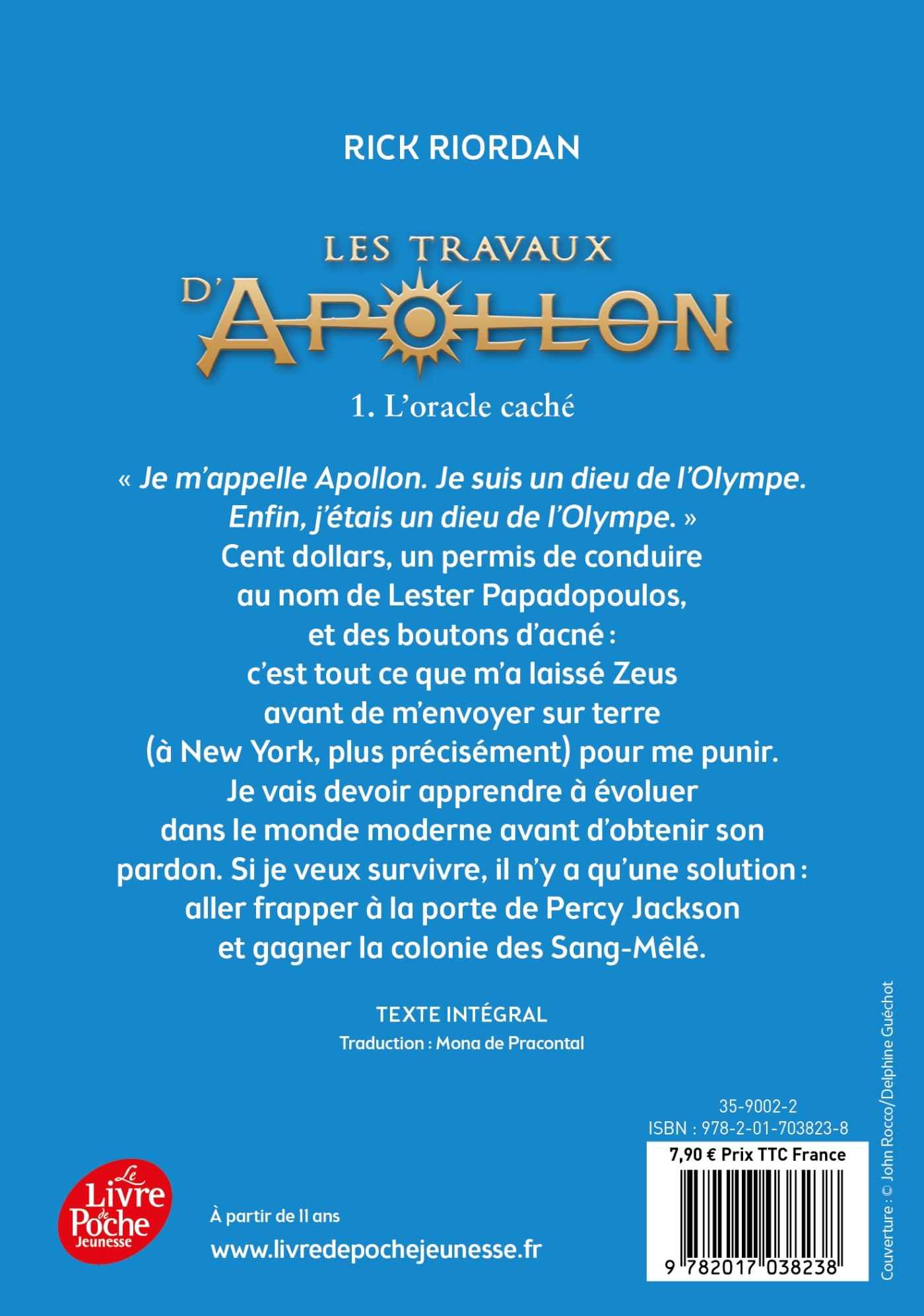 Les travaux d'Apollon - Tome 1 - L'oracle caché - Rick Riordan, Mona de Pracontal - POCHE JEUNESSE