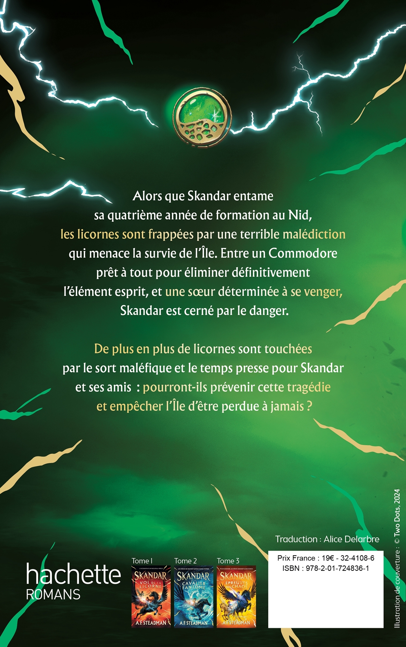 Skandar - tome 4 - et la malédiction du squelette - A.F. Steadman, Alice Delarbre - HACHETTE ROMANS
