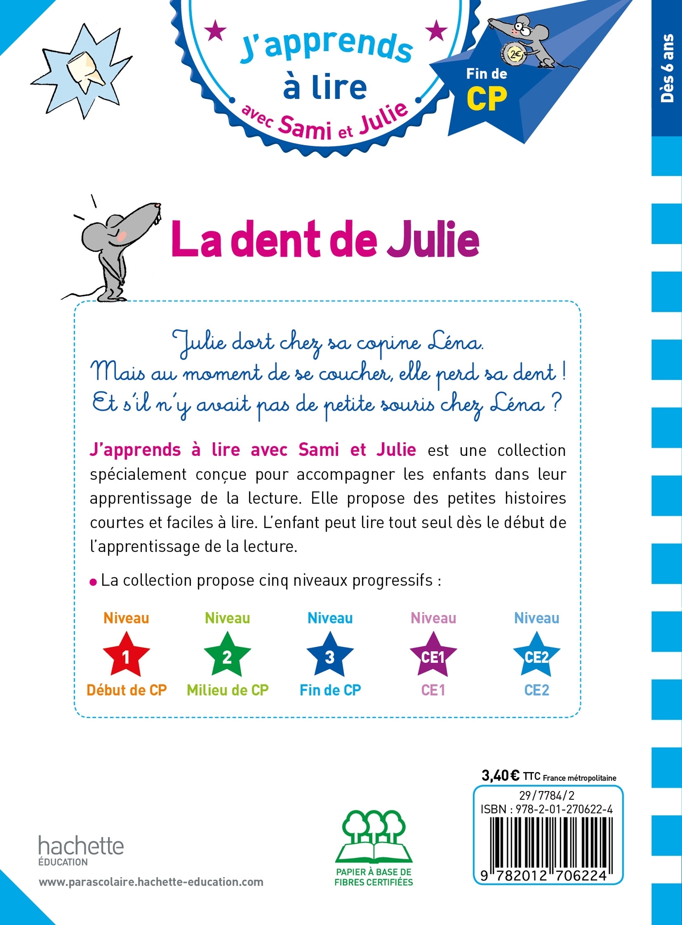 Sami et Julie CP Niveau 3 La dent de Julie - Laurence Lesbre, Thérèse Bonté - HACHETTE EDUC