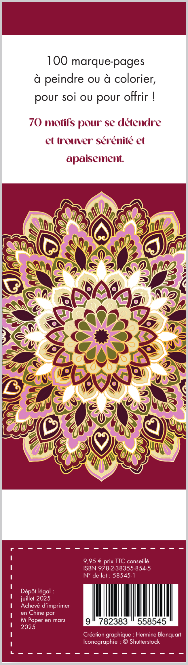 Marque-pages - Passion mandalas - Édition premium -  Collectif - MERCILESLIVRES