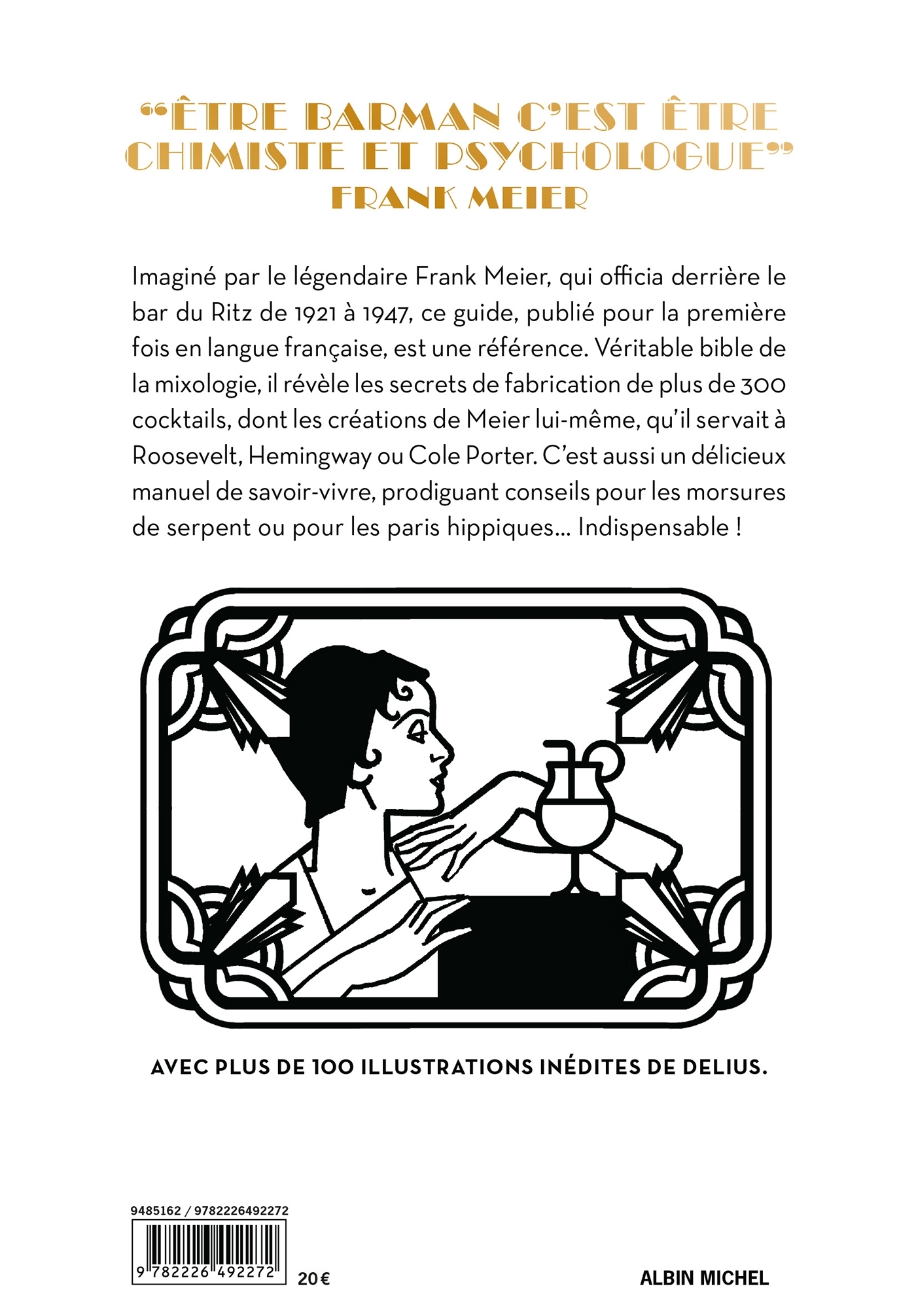 L'Art du cocktail - Frank Meier, Philippe Collin,  Delius - ALBIN MICHEL