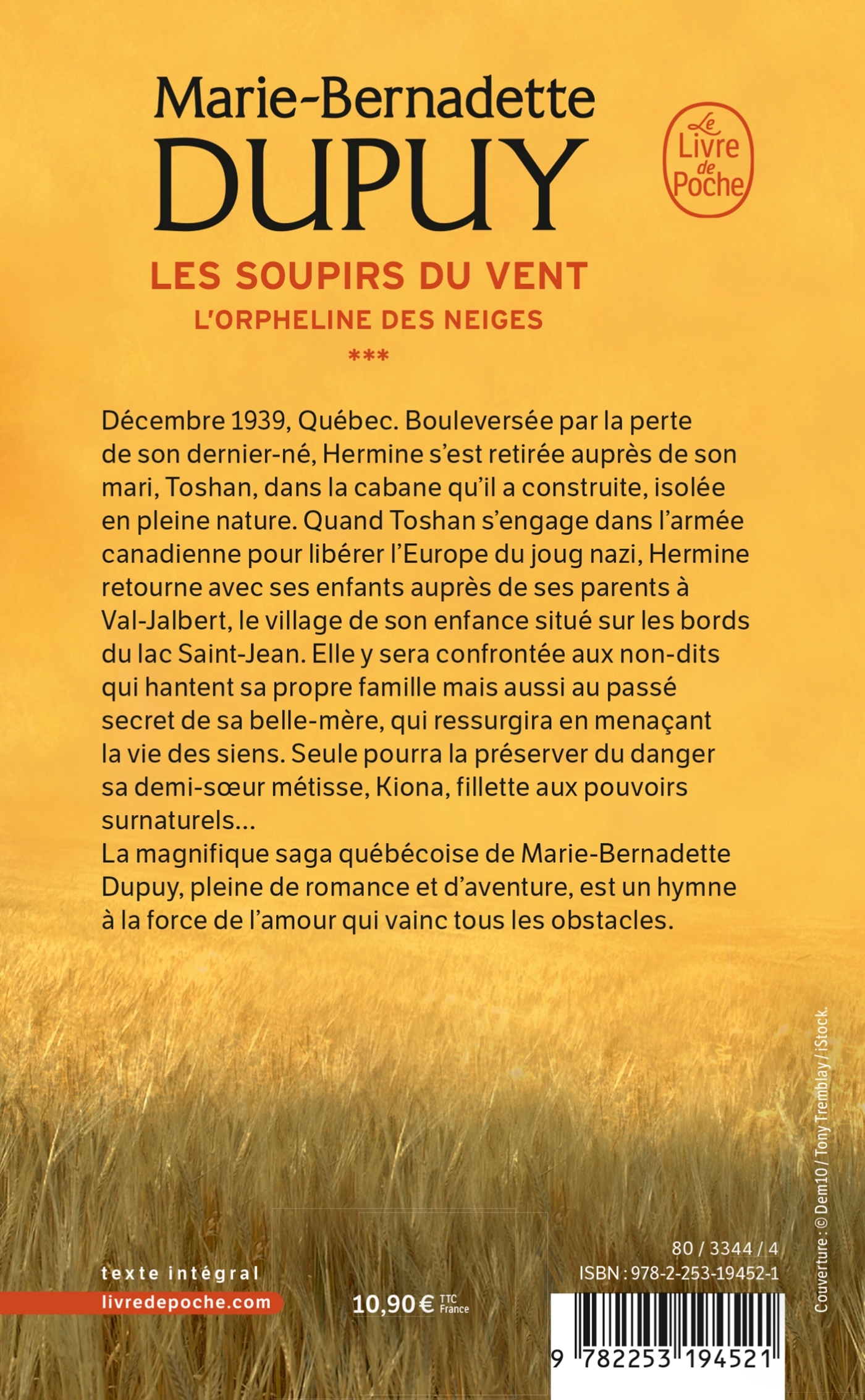 Les Soupirs du vent (L'Orpheline des neiges, Tome 3) - Marie-Bernadette Dupuy - LGF