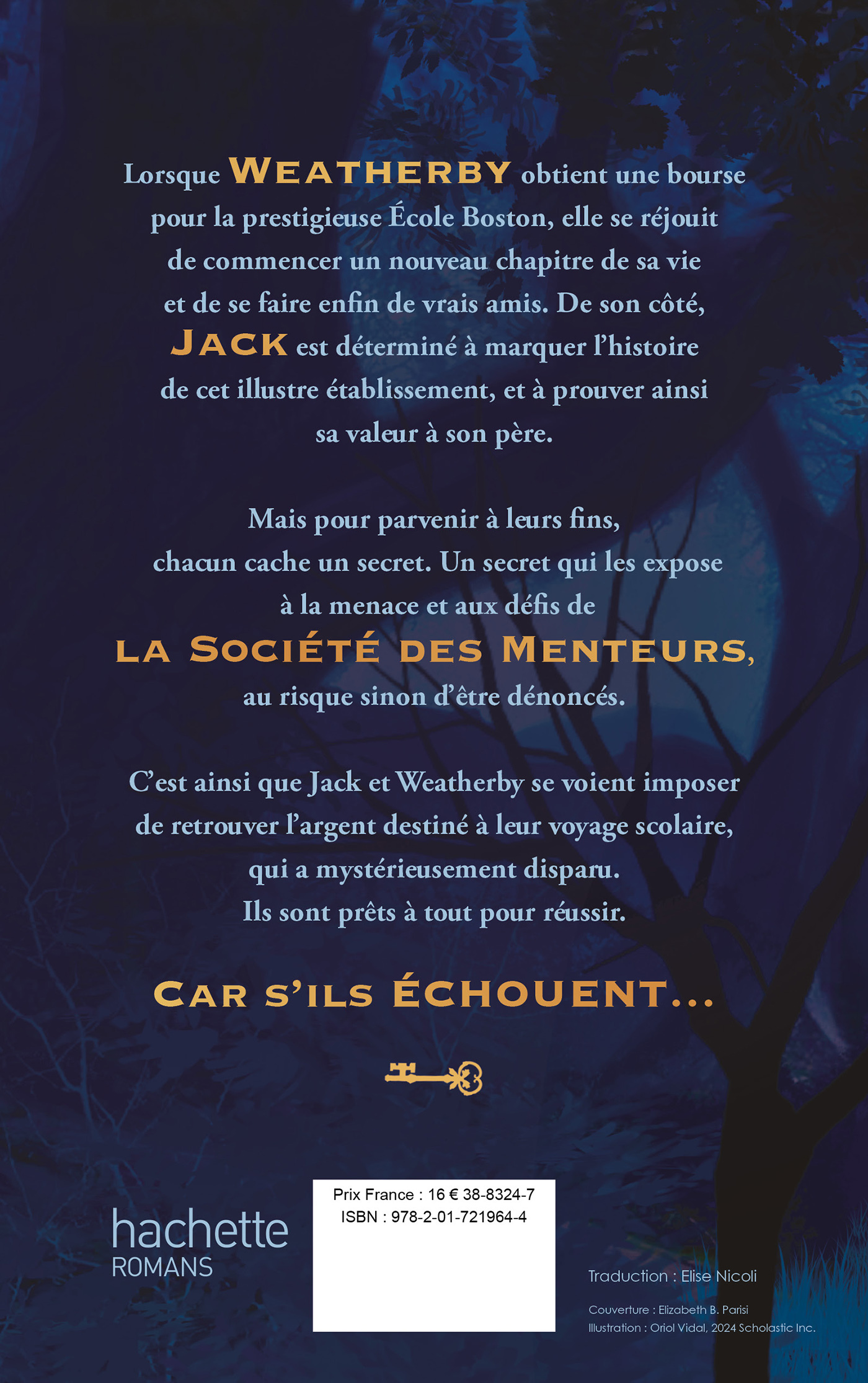 La société des menteurs - tome 1 -  Alyson Gerber, Elise Nicoli - HACHETTE ROMANS