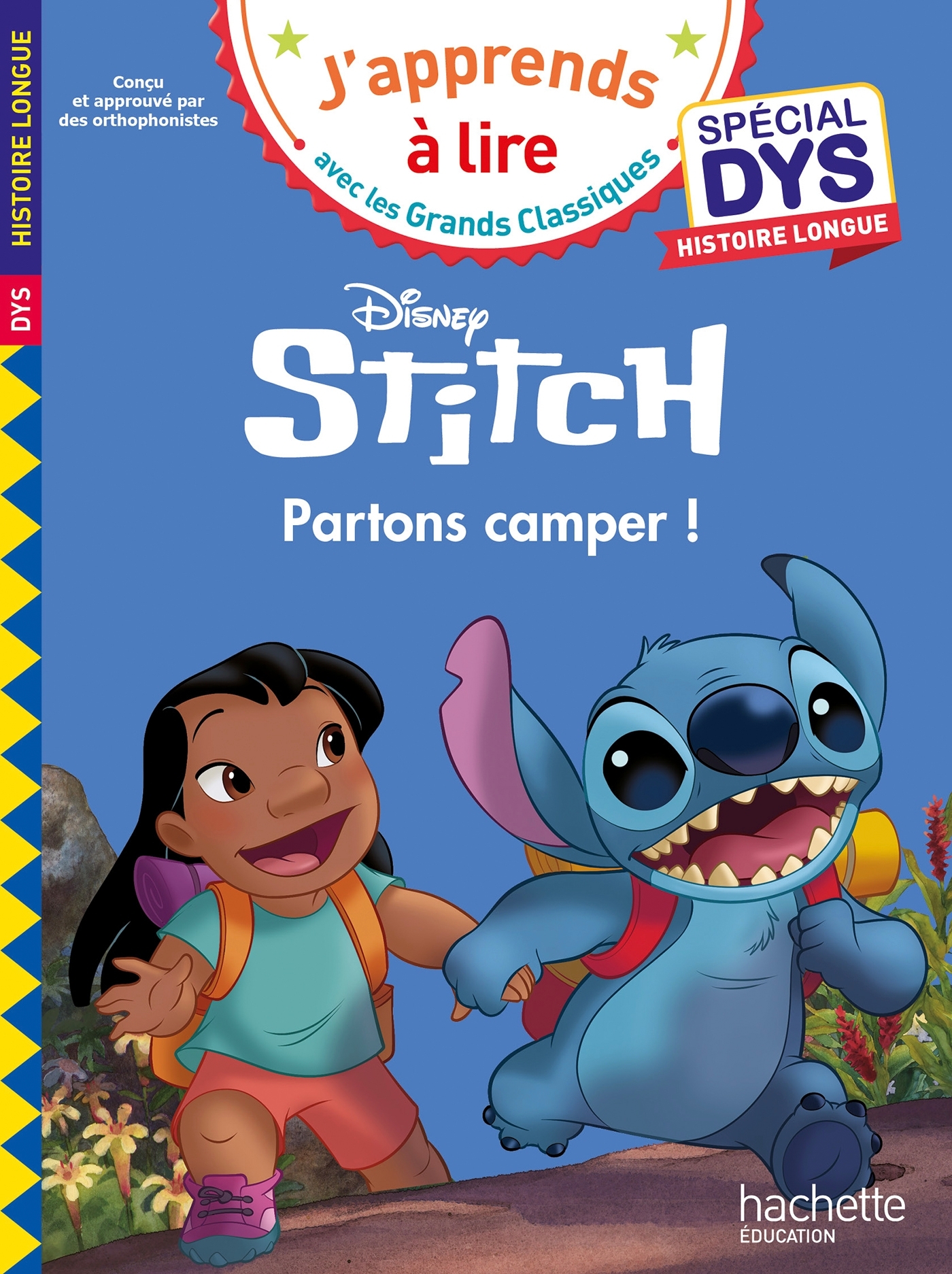 Disney - Stitch - Partons camper ! Spécial DYS - Histoire longue - Audrey Fourches - HACHETTE EDUC