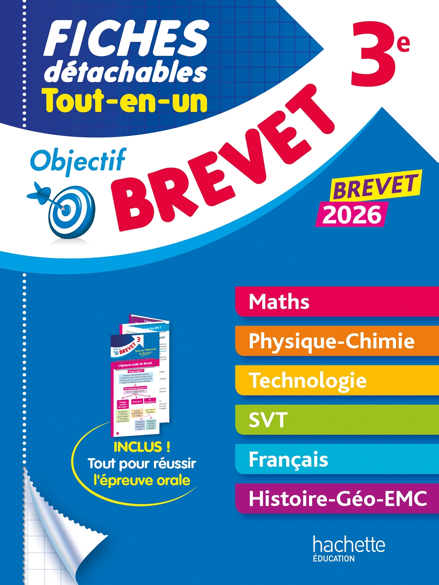 Objectif Brevet - Fiches Tout-en-un 2026 - Nicolas Clamart, Sébastien Dessaint, Malorie Gorillot, Isabelle Lisle, Richard Basnier - HACHETTE EDUC