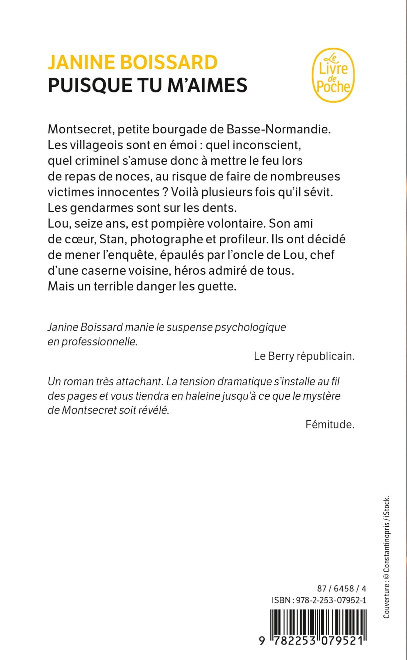 Puisque tu m'aimes - Janine Boissard - LGF