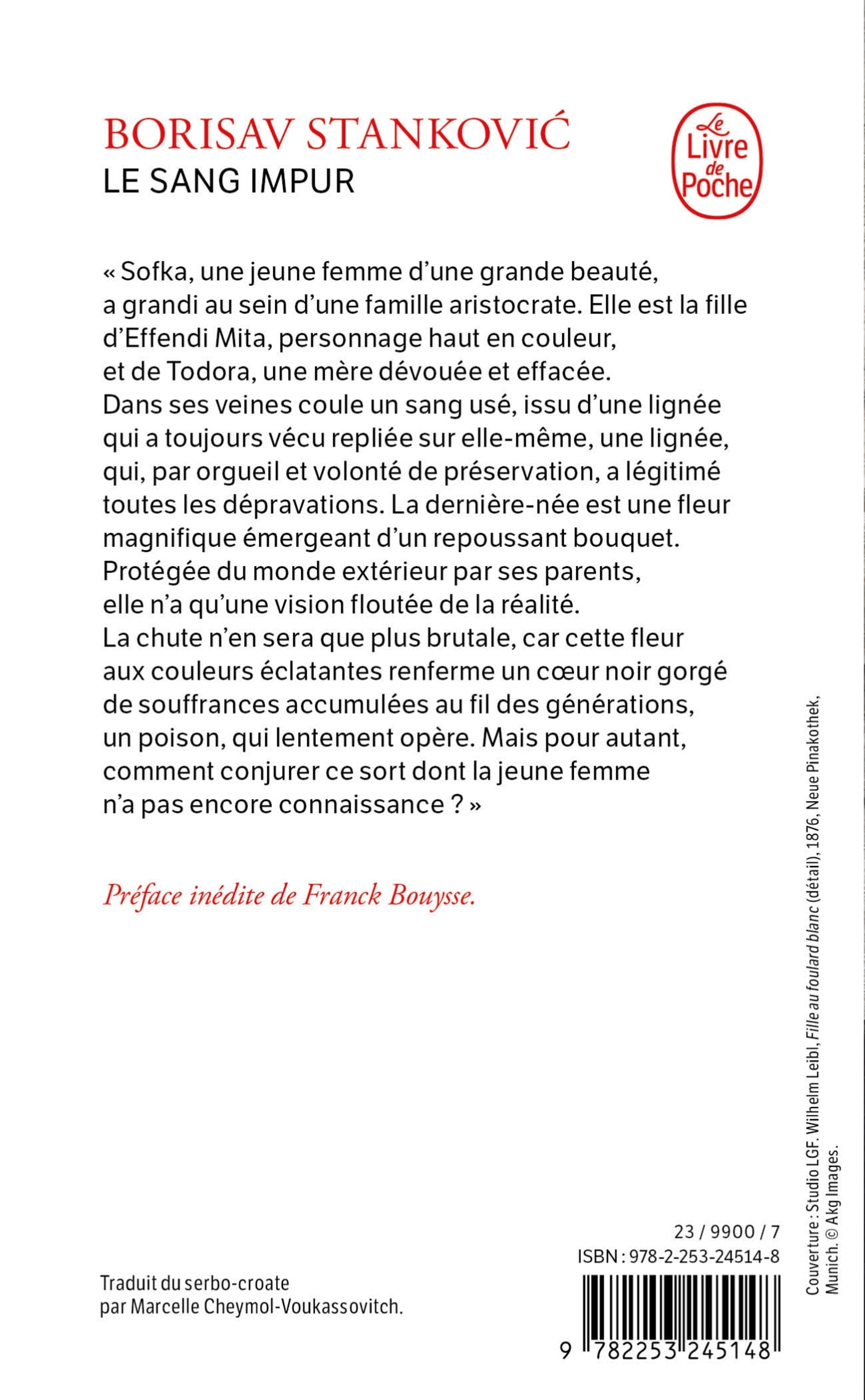 Le Sang impur - Borisav Stankovic - LGF