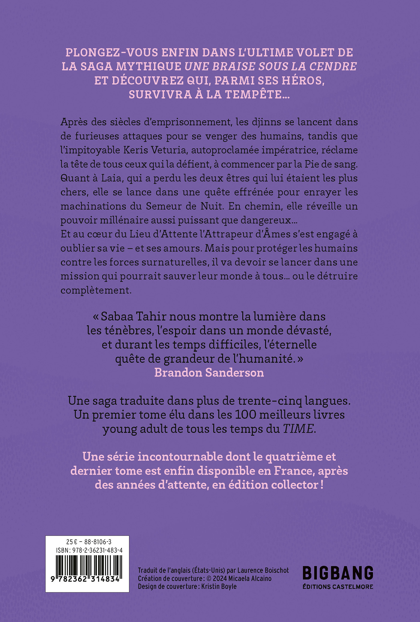 Une braise sous la cendre, T4 : Un ciel après la tempête - Sabaa Tahir, Laurence Boischot, Micaela Alcaino, Marion Curnier - BIGBANG