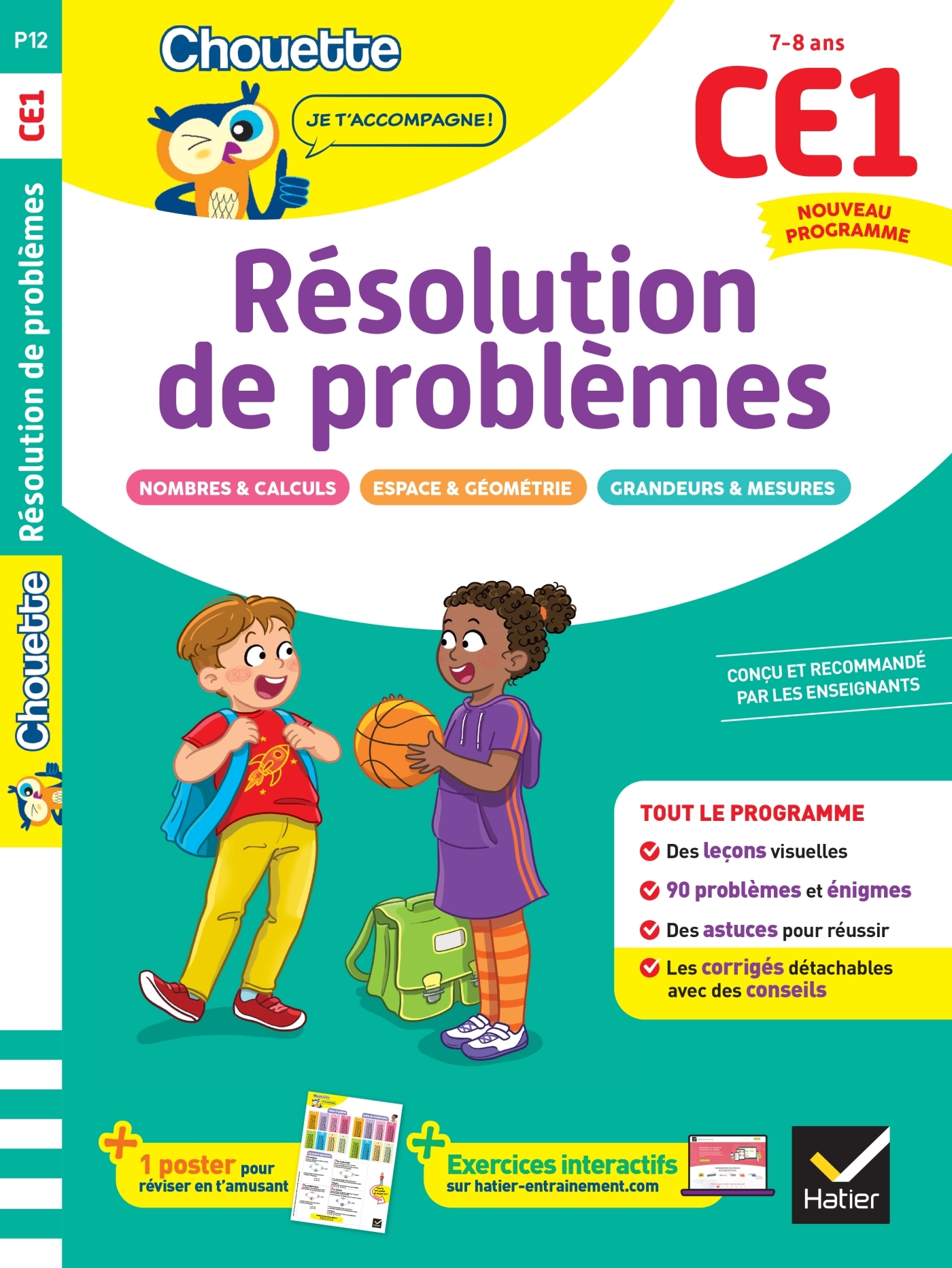 Résolution de problèmes CE1 - Cahier de soutien nouveau programme - Géraldine Collette - HATIER