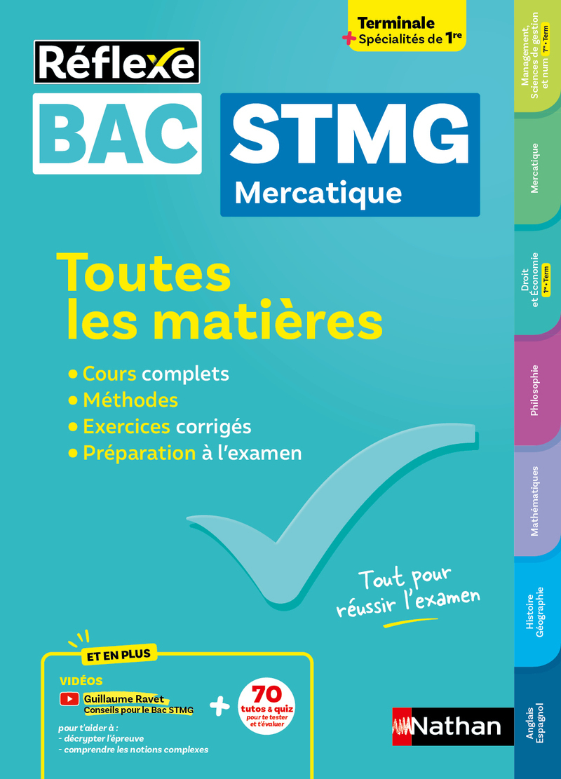 Toutes les matières Bac STMG - Spécialité Mercatique Tle + spécialités de 1re Réflexe N° 4 - Olivia Lenormand, Caroline Bayle, Patrick Mercati, Mathilde Irollo, Emmanuelle Sardain, Xavier Le Ven, Sophie Ortolan, Arielle Bitton, Jean-Louis Carnat, Claire D