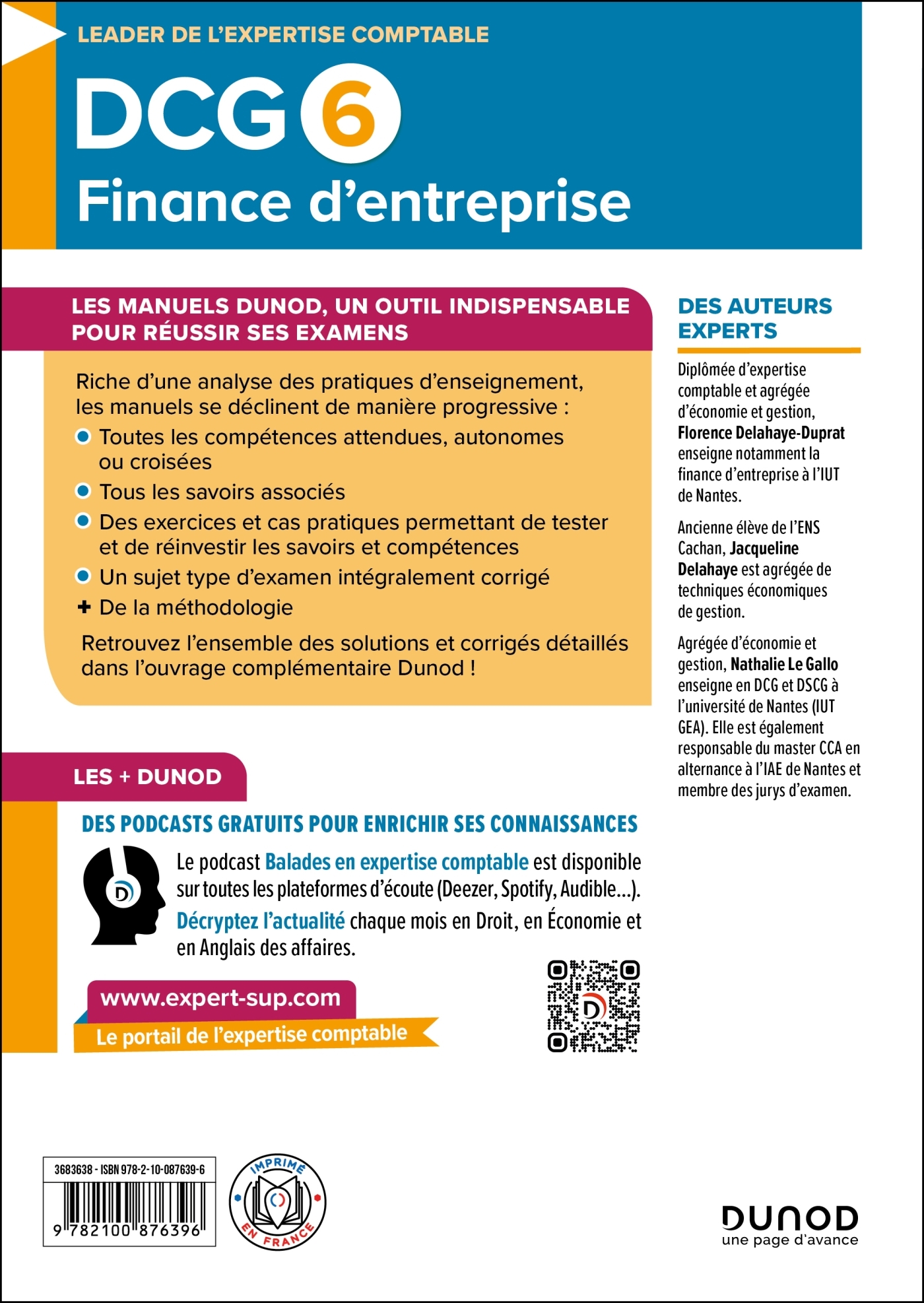 DCG 6 - Finance d'entreprise - Manuel - 5e éd. - Florence Delahaye-Duprat, Jacqueline Delahaye, Nathalie Le Gallo - DUNOD
