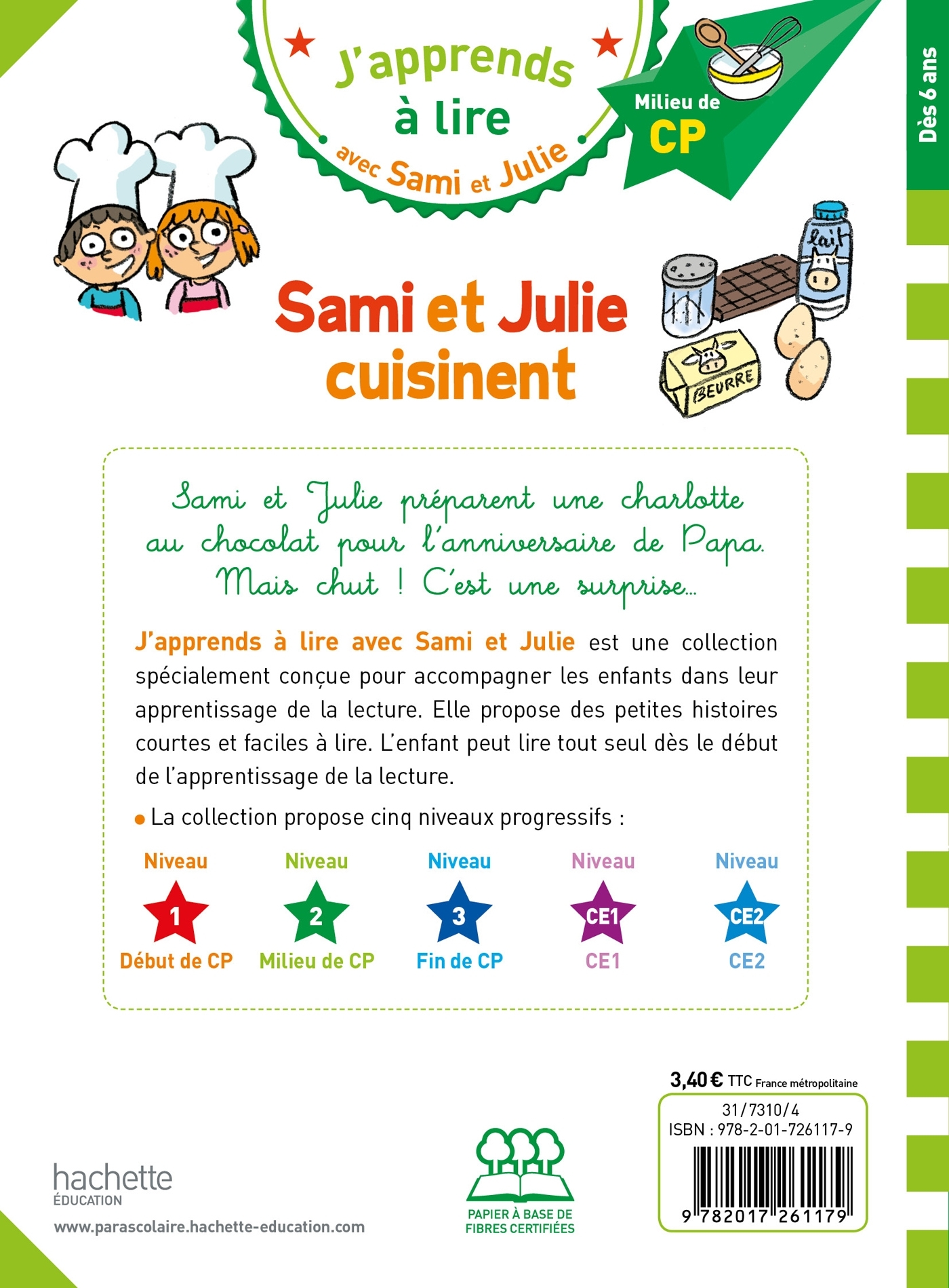 Sami et Julie CP niveau 2 Sami et Julie cuisinent - Thérèse Bonté, Sylvie Baudet - HACHETTE EDUC