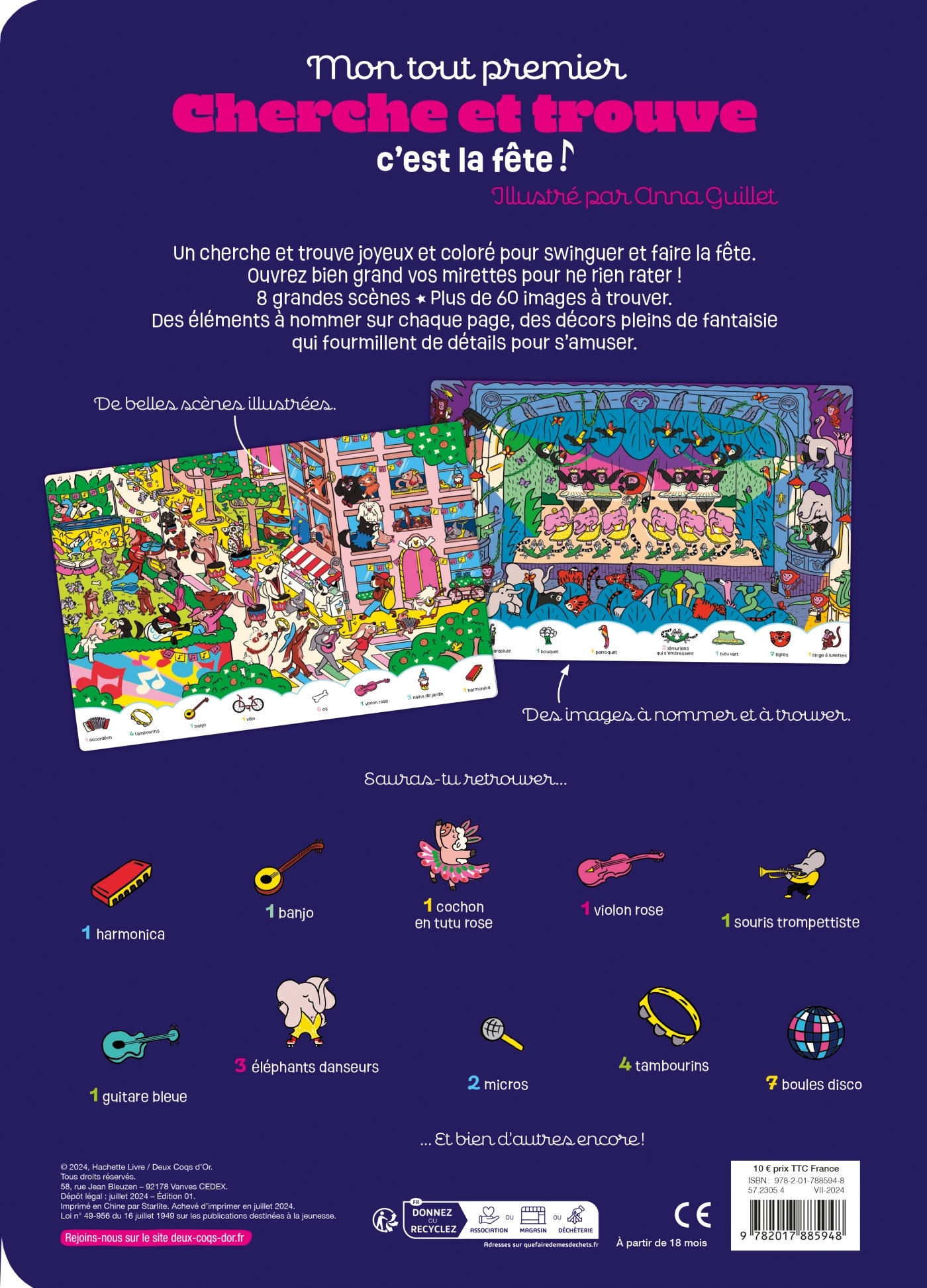 Mon tout premier cherche et trouve C'est la fête ! - Anna Guillet - DEUX COQS D OR