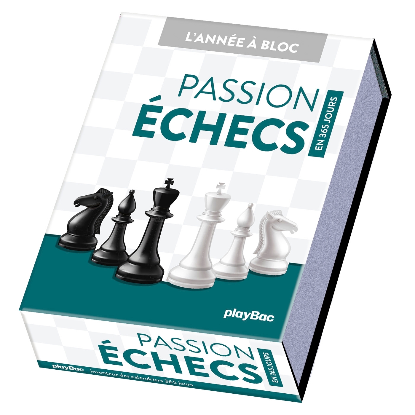 Calendrier Passion Échecs en 365 jours - Année à Bloc -   - PLAY BAC