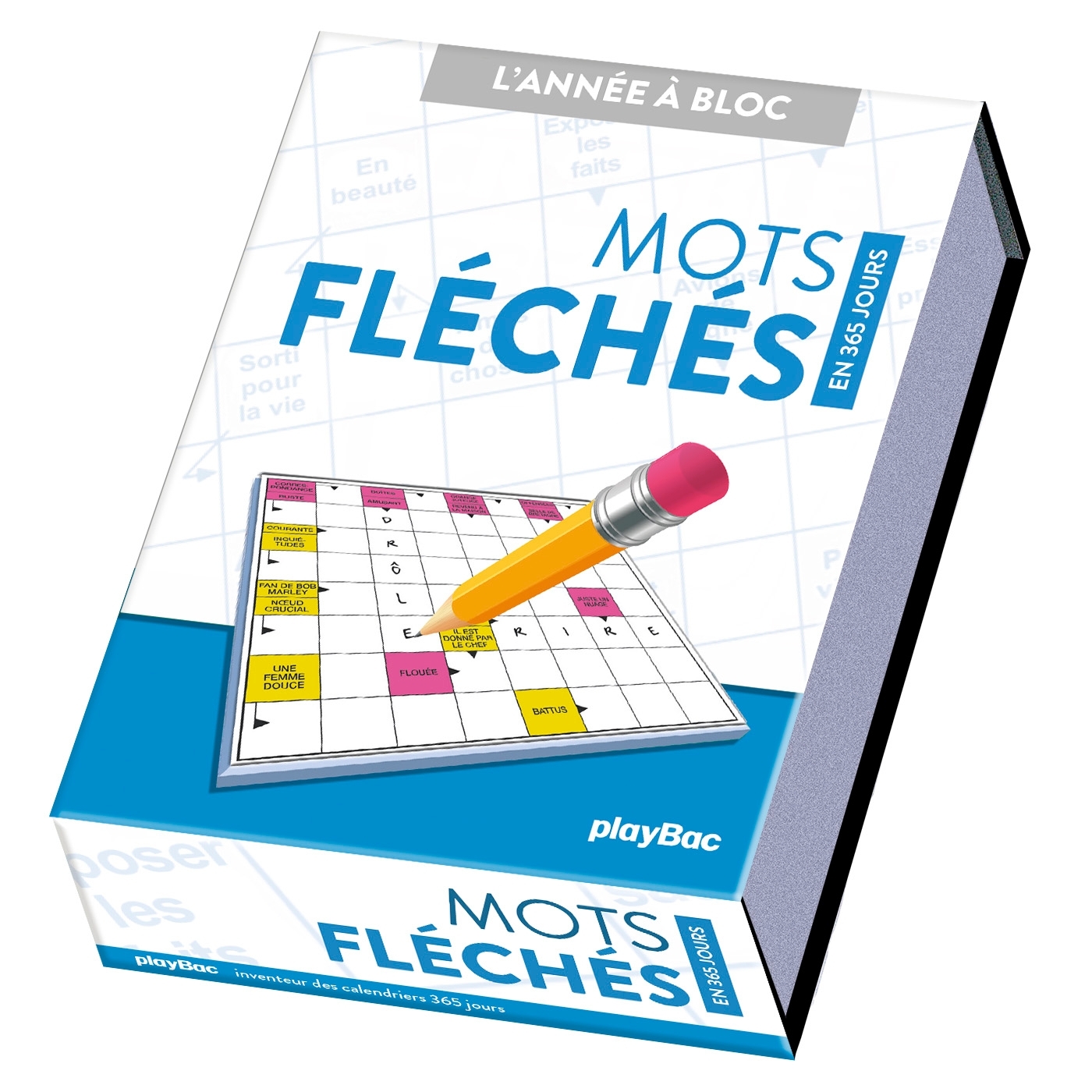 Calendrier Mots fléchés en 365 jours - Année à Bloc -   - PLAY BAC