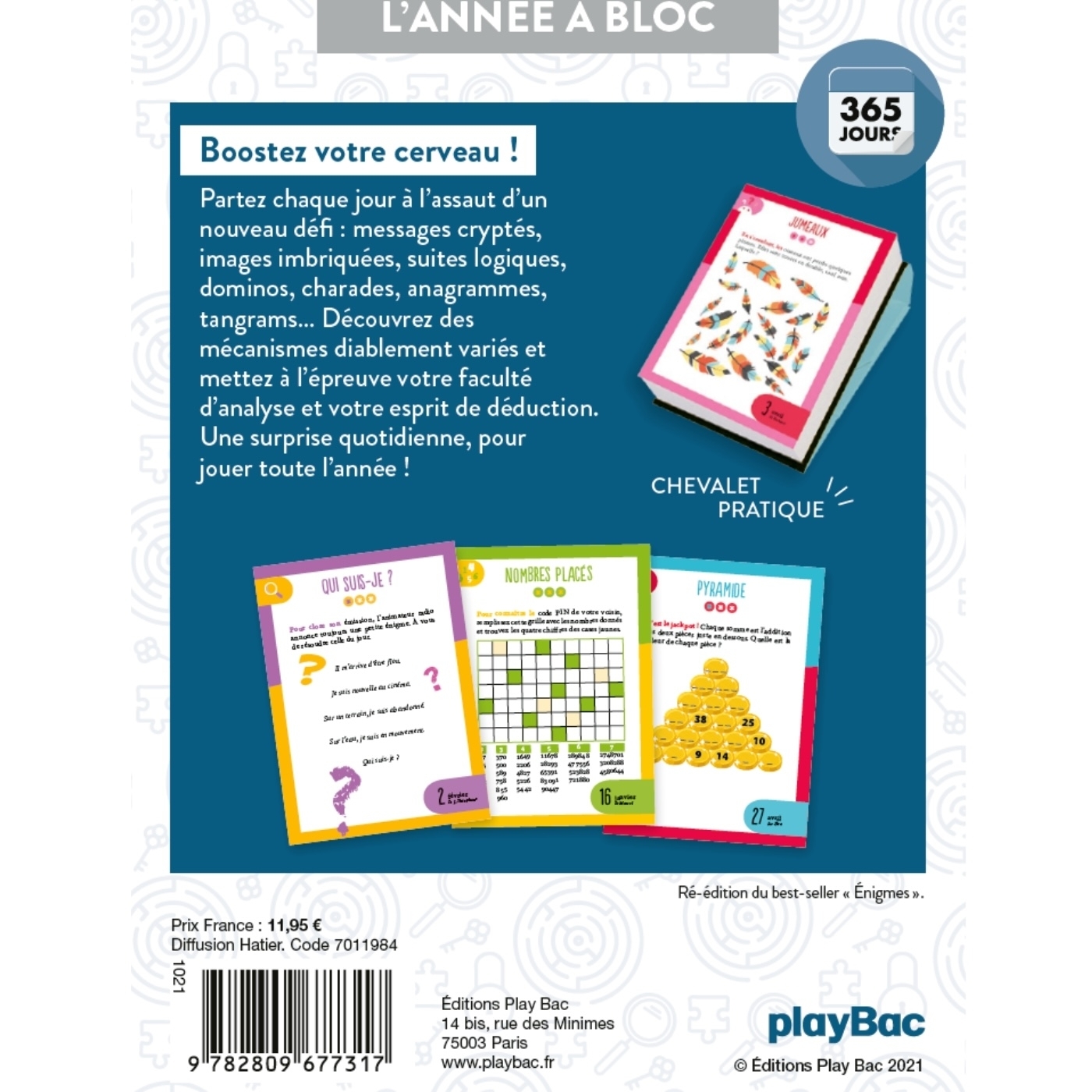 Calendrier les meilleures énigmes en 365 jours - L'Année à bloc -   - PLAY BAC