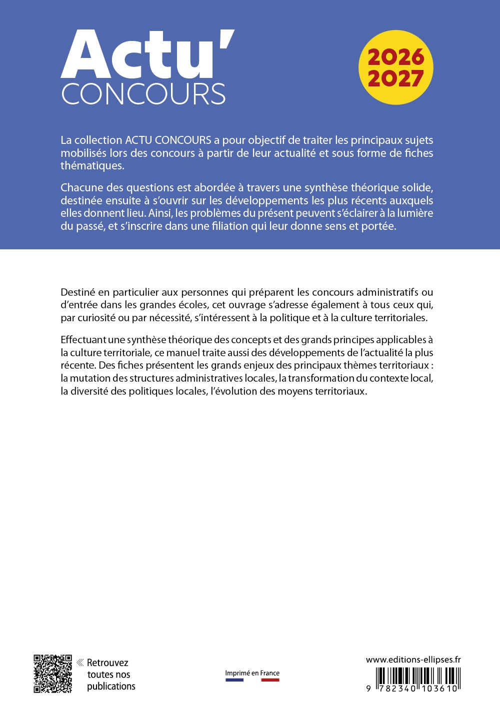 CULTURE TERRITORIALE - Marine Derkenne, Donatien Lecat, Julien Sorin - ELLIPSES