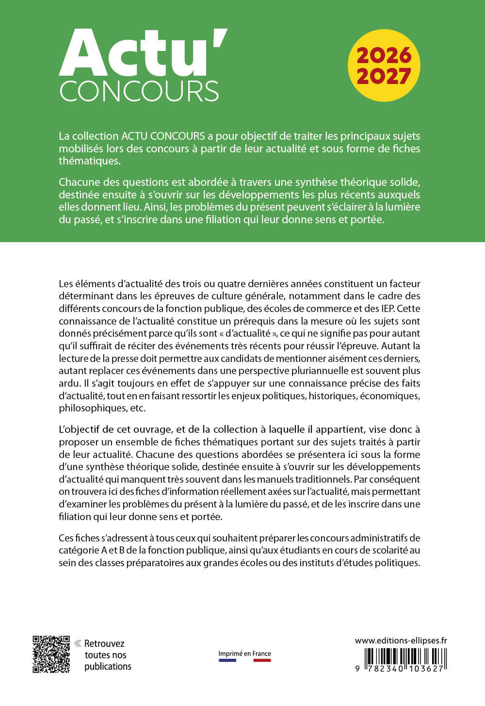 Culture Générale - Nelly Mouchet, Julien Sorin - ELLIPSES