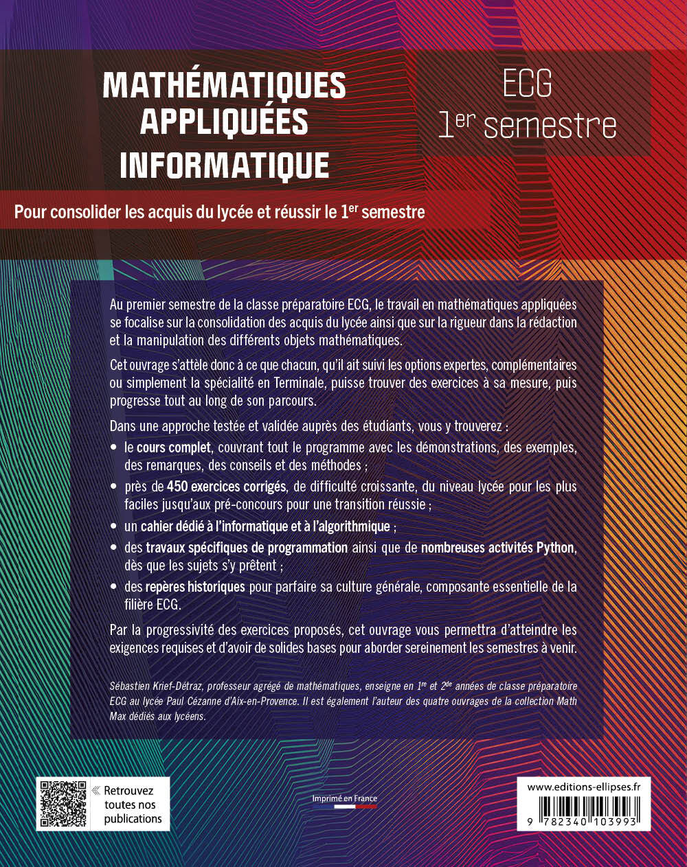 Mathématiques appliquées, informatique - ECG 1er semestre - Sébastien Krief-Détraz - ELLIPSES