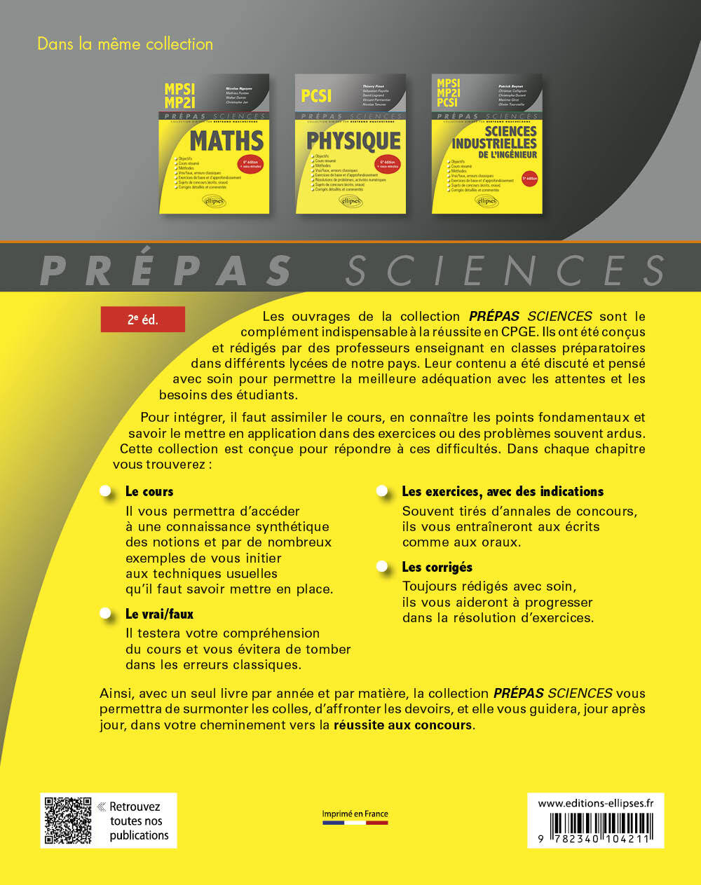 Informatique tronc commun - MPSI - PCSI - PTSI - Serge Bays, Bertrand Hauchecorne - ELLIPSES