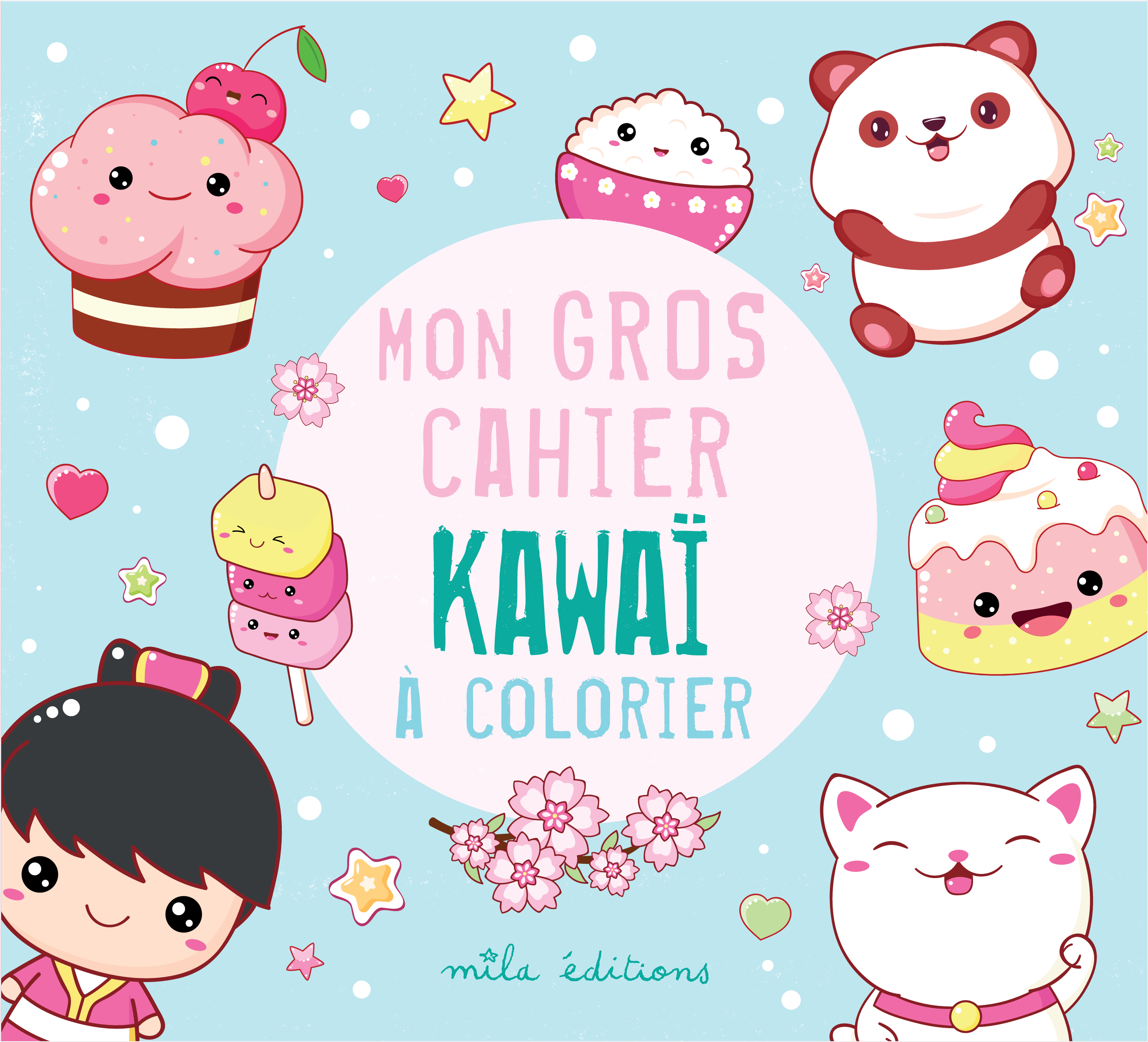 Mon gros cahier kawaï à colorier -  Collectif - MILA