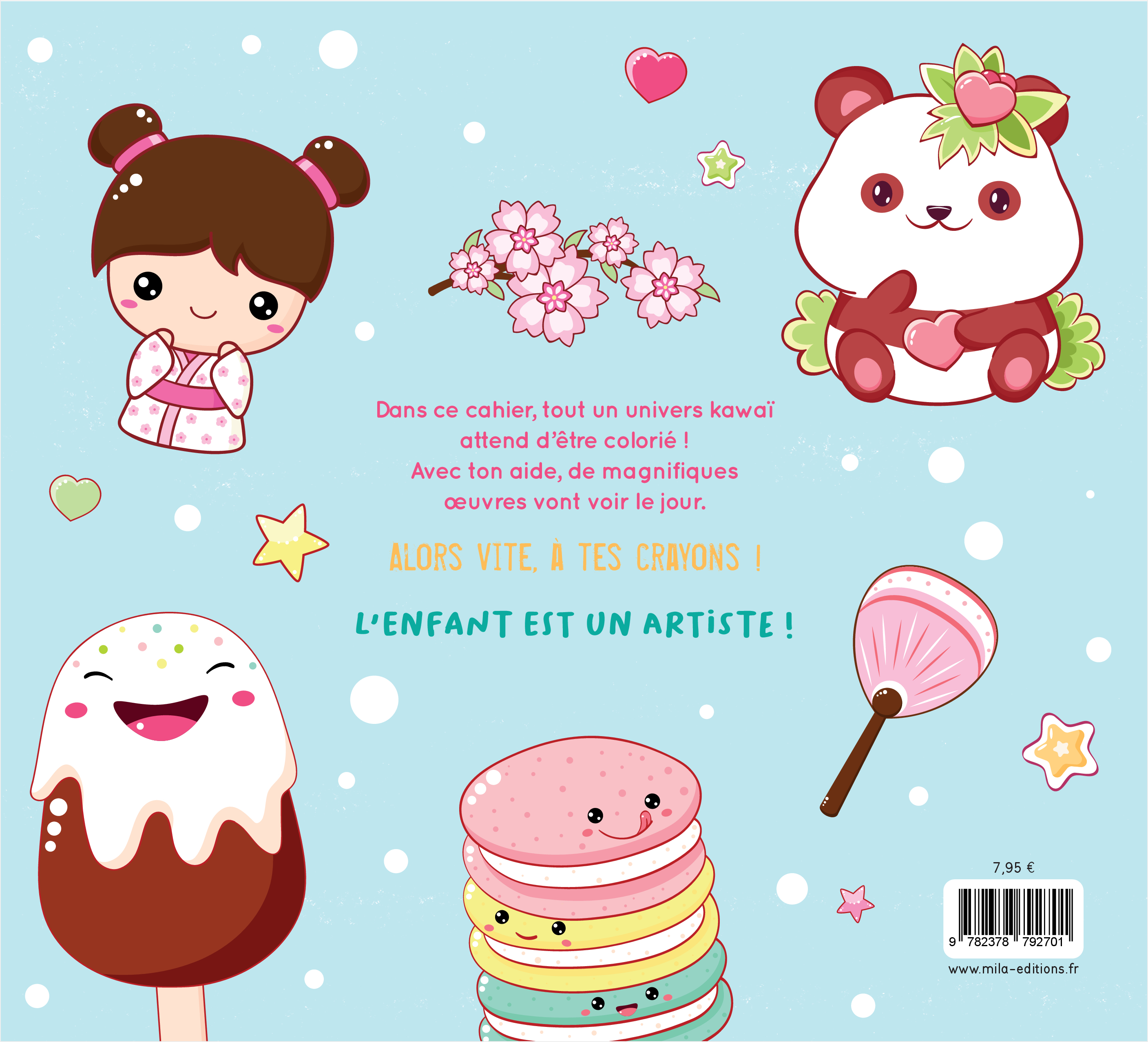 Mon gros cahier kawaï à colorier -  Collectif - MILA