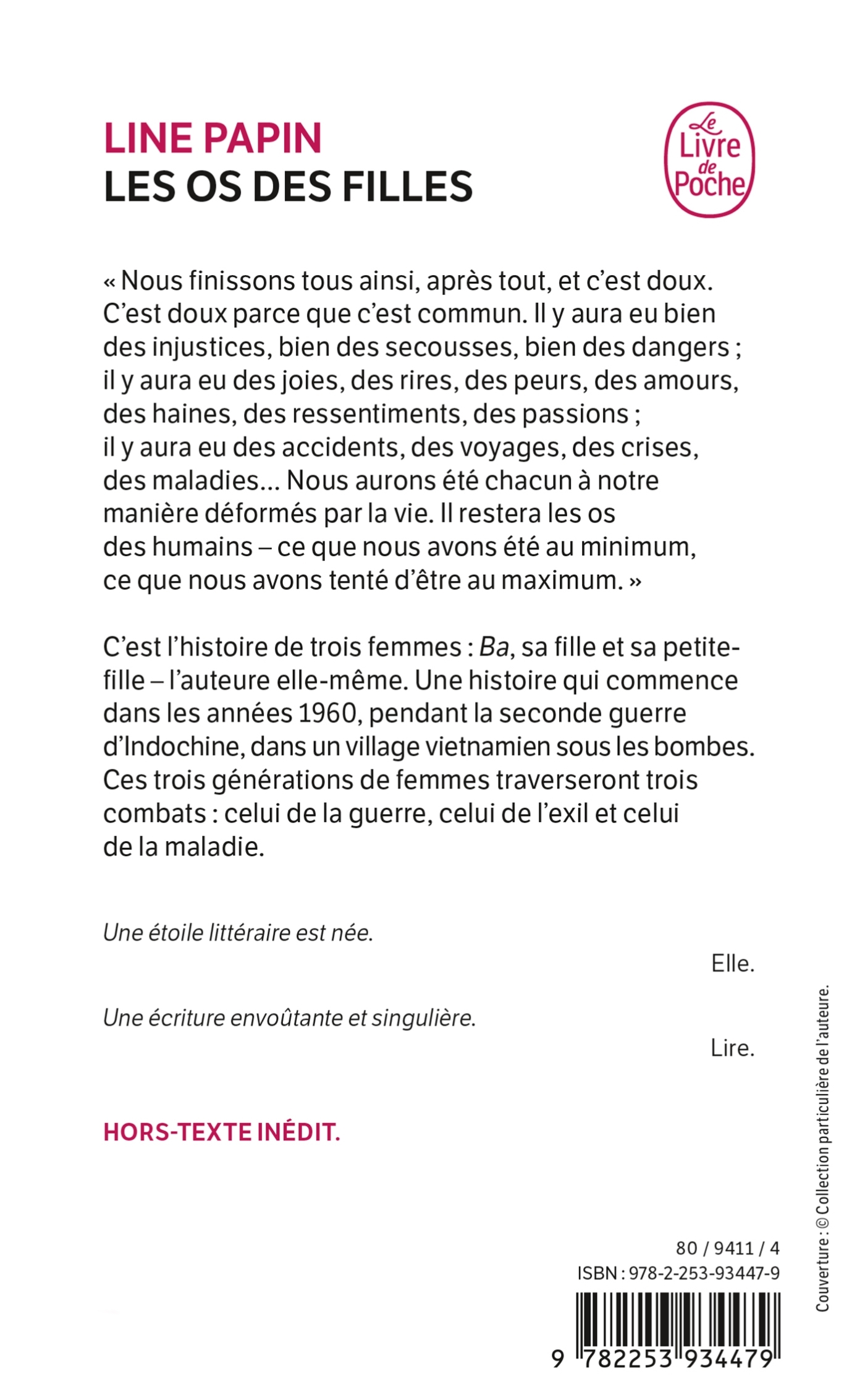 Les Os des filles - Line Papin - LGF