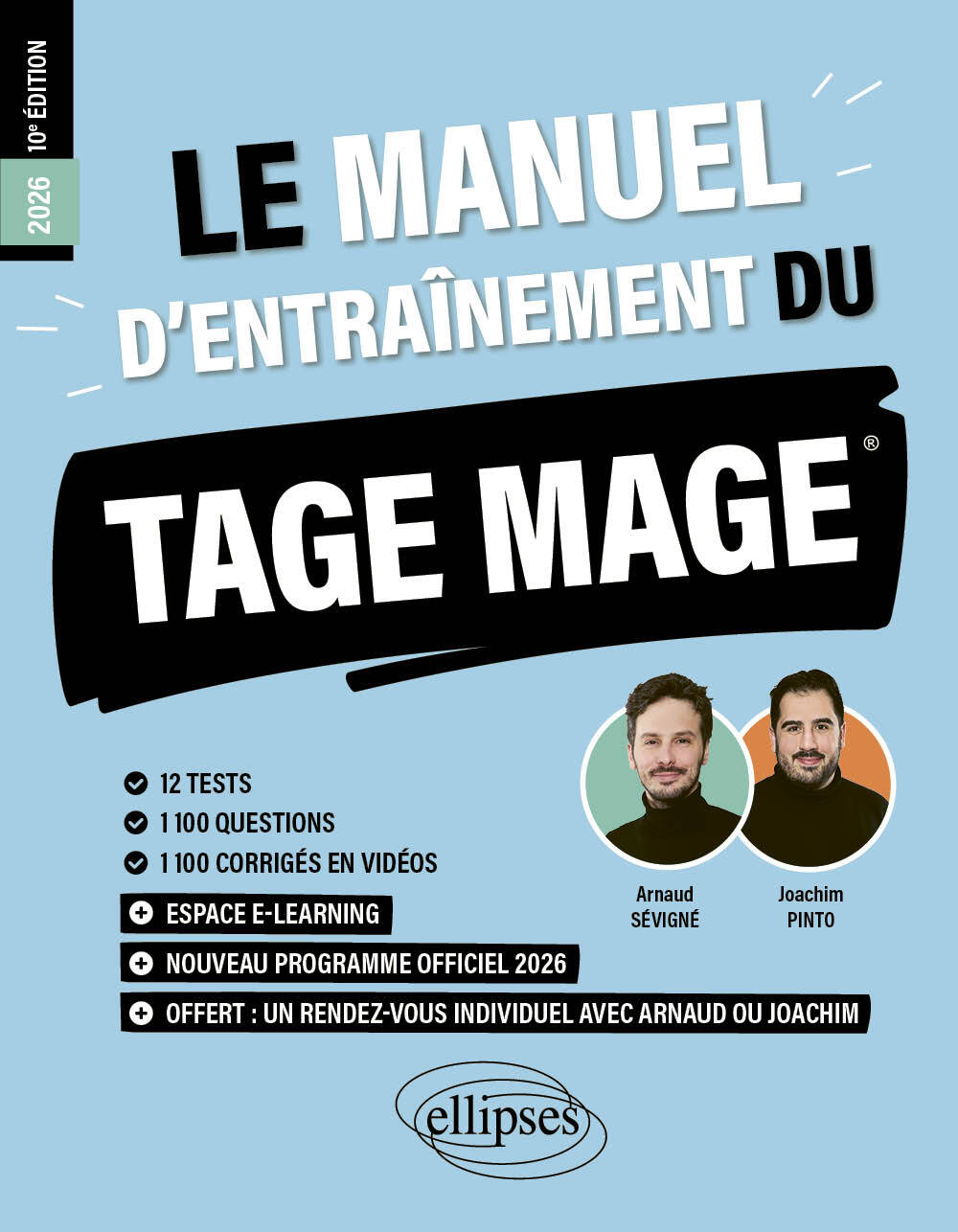 Le Manuel d’Entraînement du TAGE MAGE - Joachim Pinto, Arnaud Sévigné - ELLIPSES