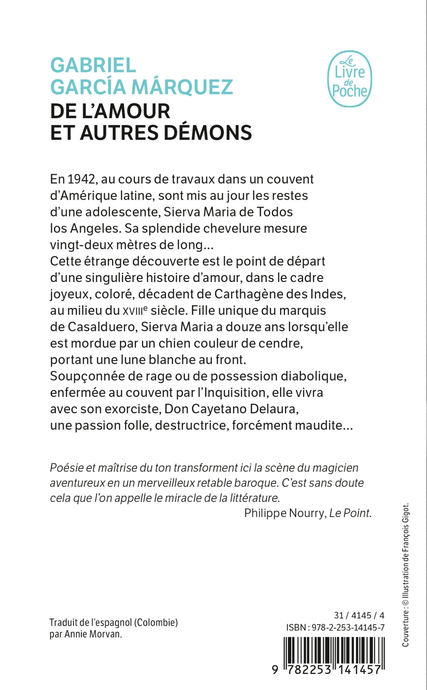 De l'amour et autres démons - Gabriel Garcia Marquez - LGF