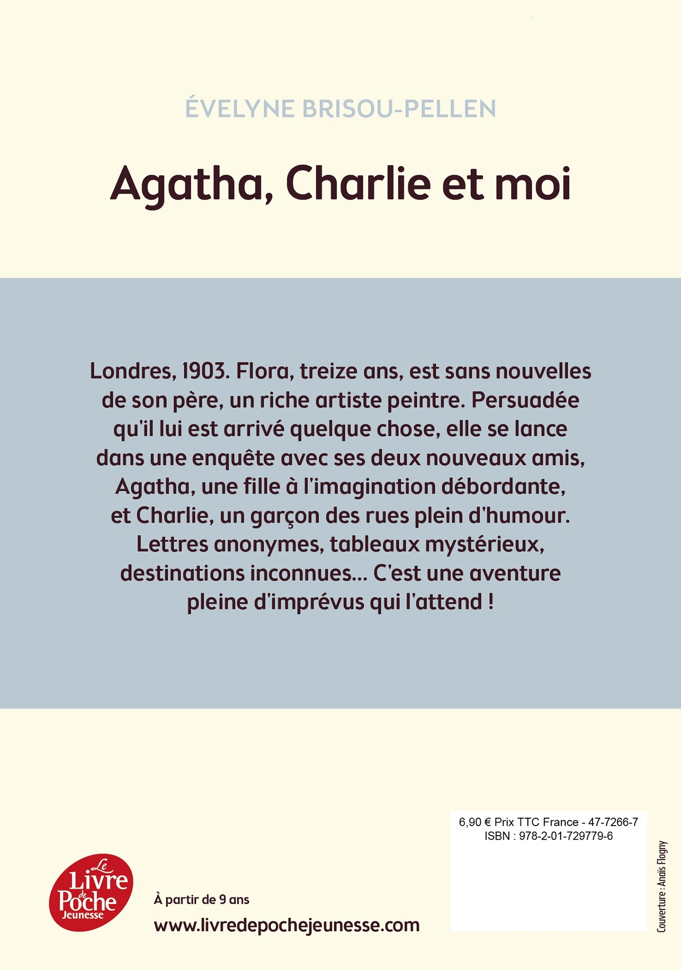 Agatha, Charlie et moi - Évelyne BRISOU-PELLEN - POCHE JEUNESSE