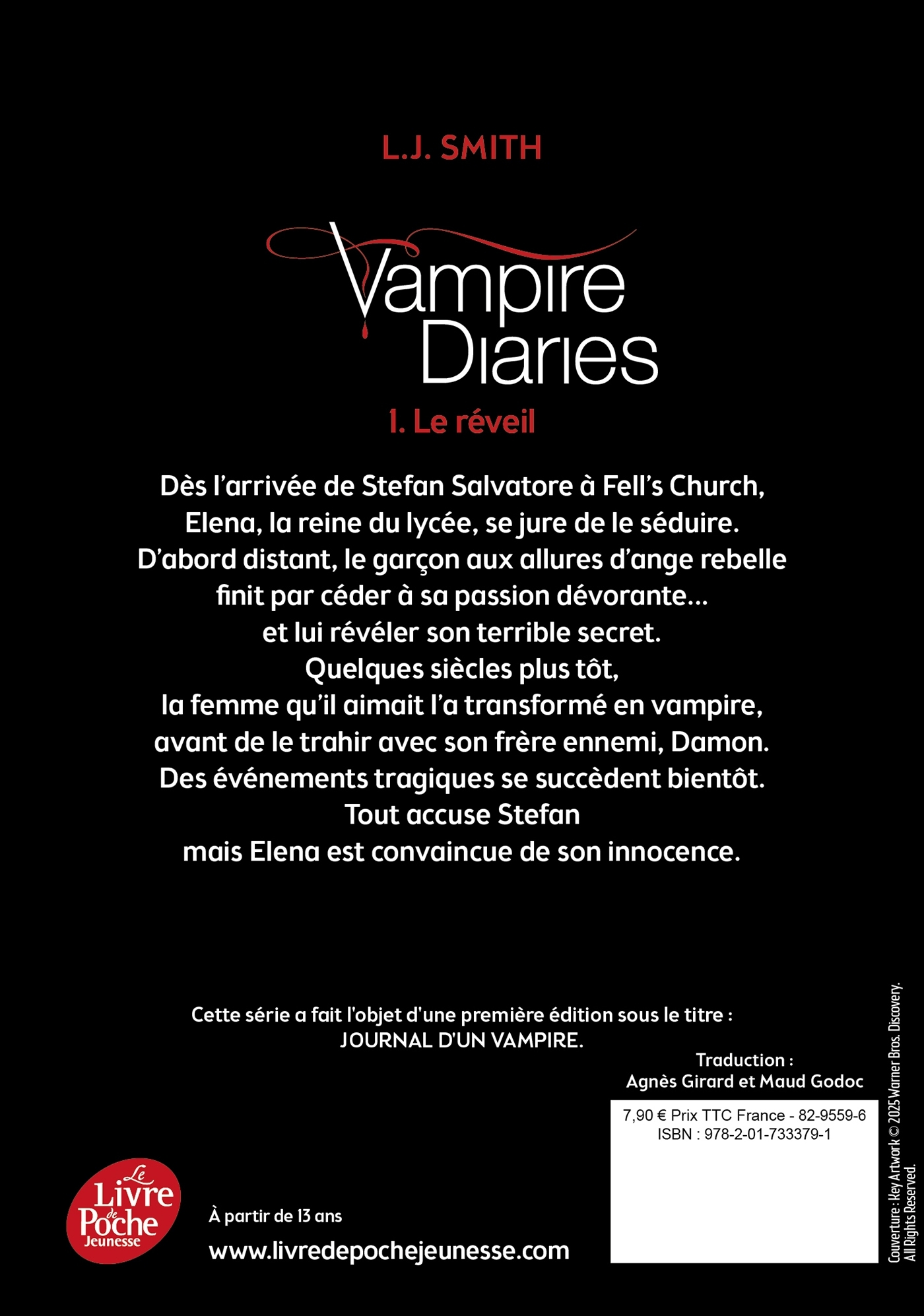 Vampire Diaries - Tome 1 - L.J. Smith - POCHE JEUNESSE