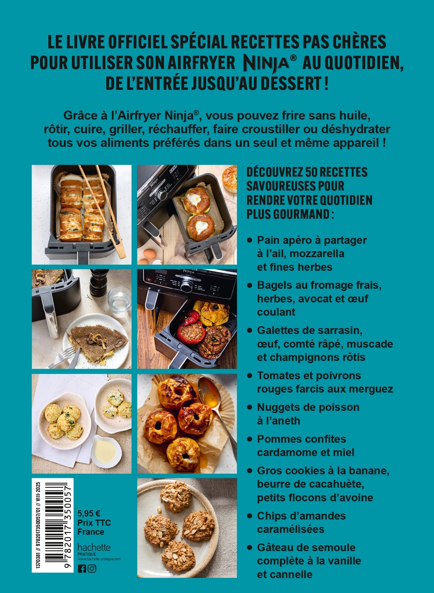 Airfryer Ninja - Recettes pas chères (50 recettes) - Stéphanie De Turckheim - HACHETTE PRAT
