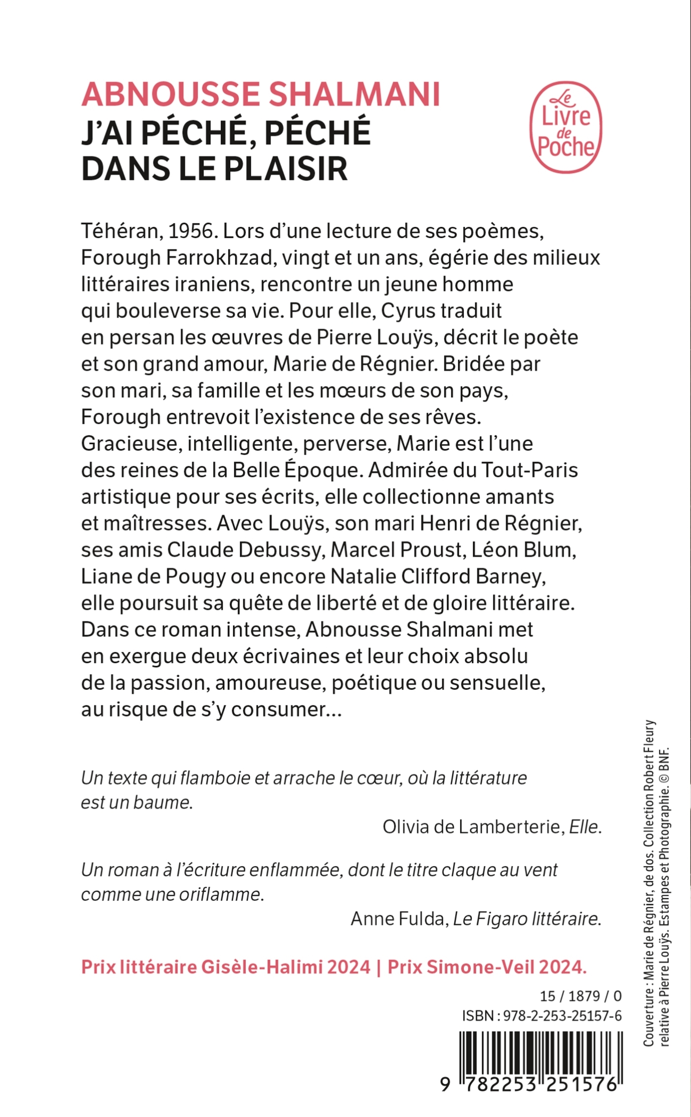 J'ai péché, péché dans le plaisir - Abnousse Shalmani - LGF