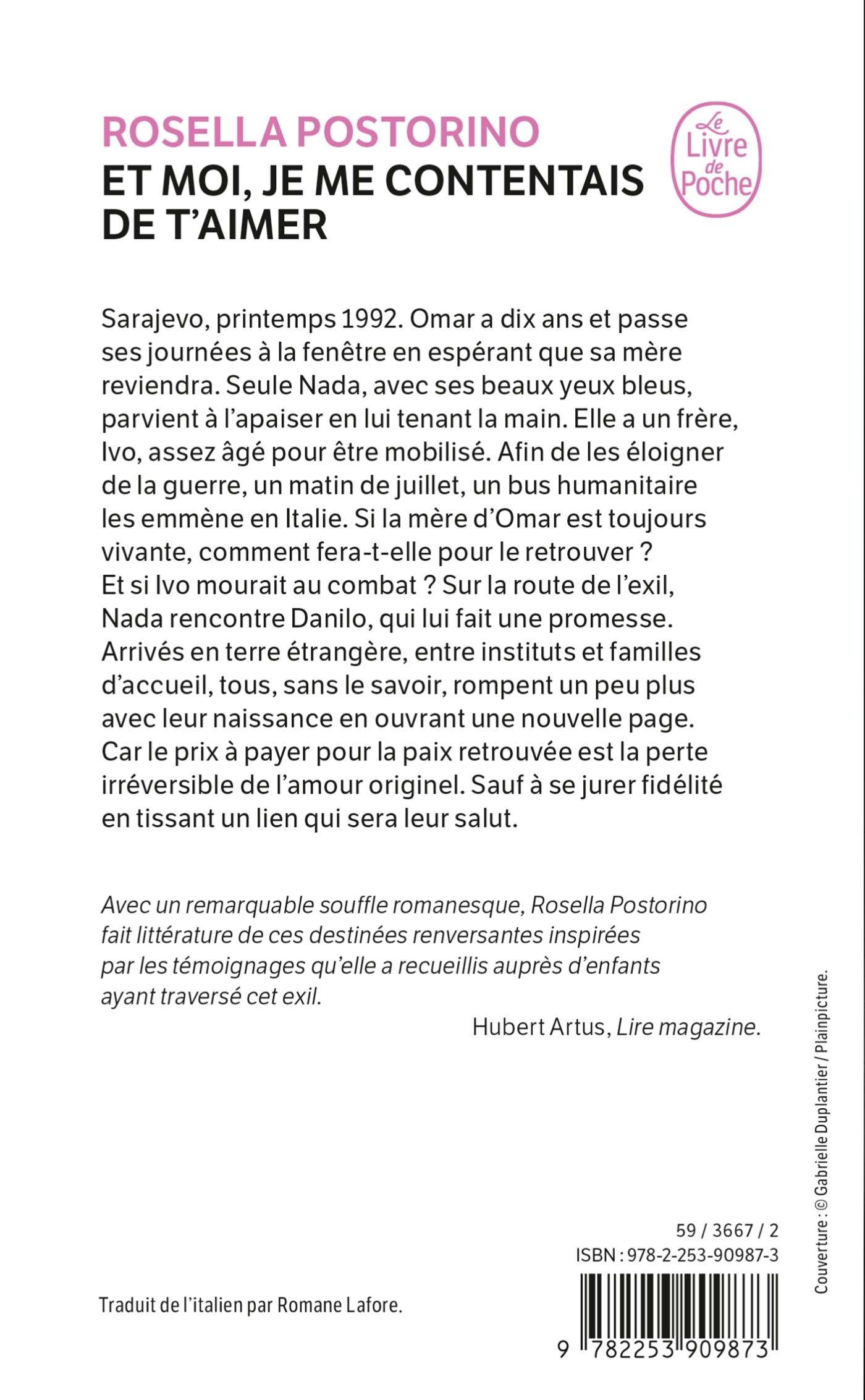 Et moi je me contentais de t'aimer - Rosella Postorino - LGF