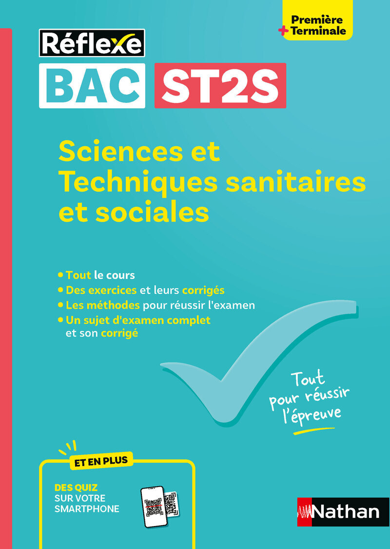 Guide Bac ST2S - Spécialité Sciences et Techniques Sanitaires et Sociales 1re/ Tle - Réflexe N° 8 - Élisabeth Baumeier, Ingrid Fanchon, Catherine Malingue - NATHAN